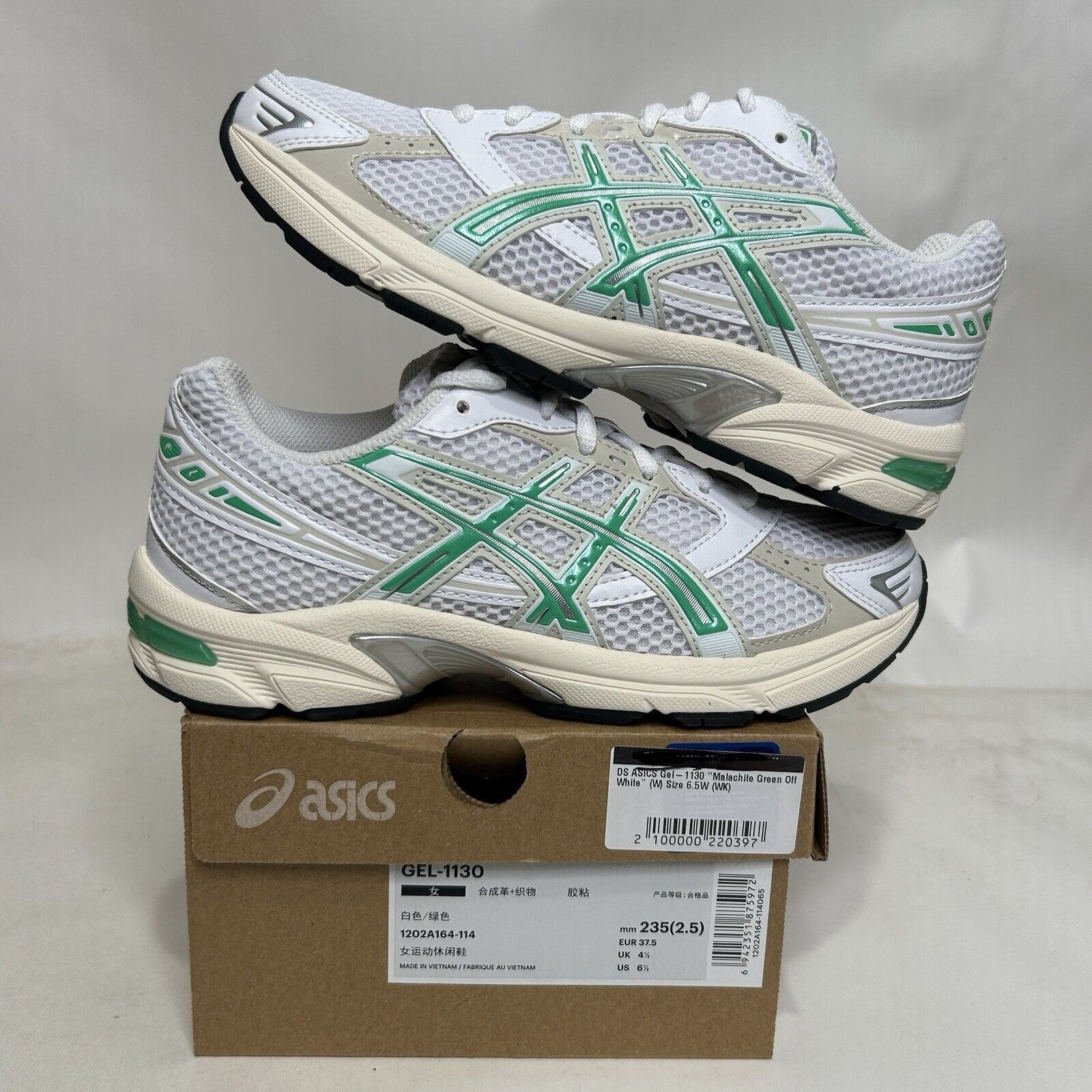 Asics ASICS Gel-1130 “White Malachite Green” 2024 Size US 6.5 / IT 36.5 - 1 Thumbnail