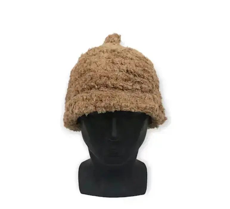 Vintage Rare Japanese Brand Fleece Plain Beanie Hat Size ONE SIZE - 2 Thumbnail