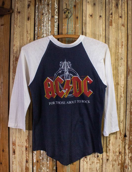 Vintage Vintage AC/DC For Those About To Rock Concert T Shirt 1981 ...