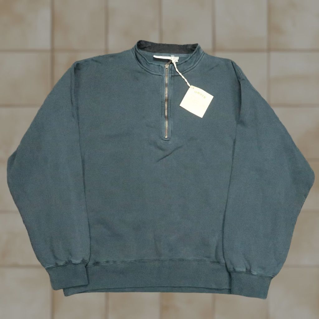 Orvis Orvis Sweater Pullover Mens XL Blue 1/4 Zip Mock Neck Cotton Polyester NWT Jumper Tight-Knit Long Sleeve Casual Workwear Business Size US XL / EU 56 / 4 - 1 Thumbnail