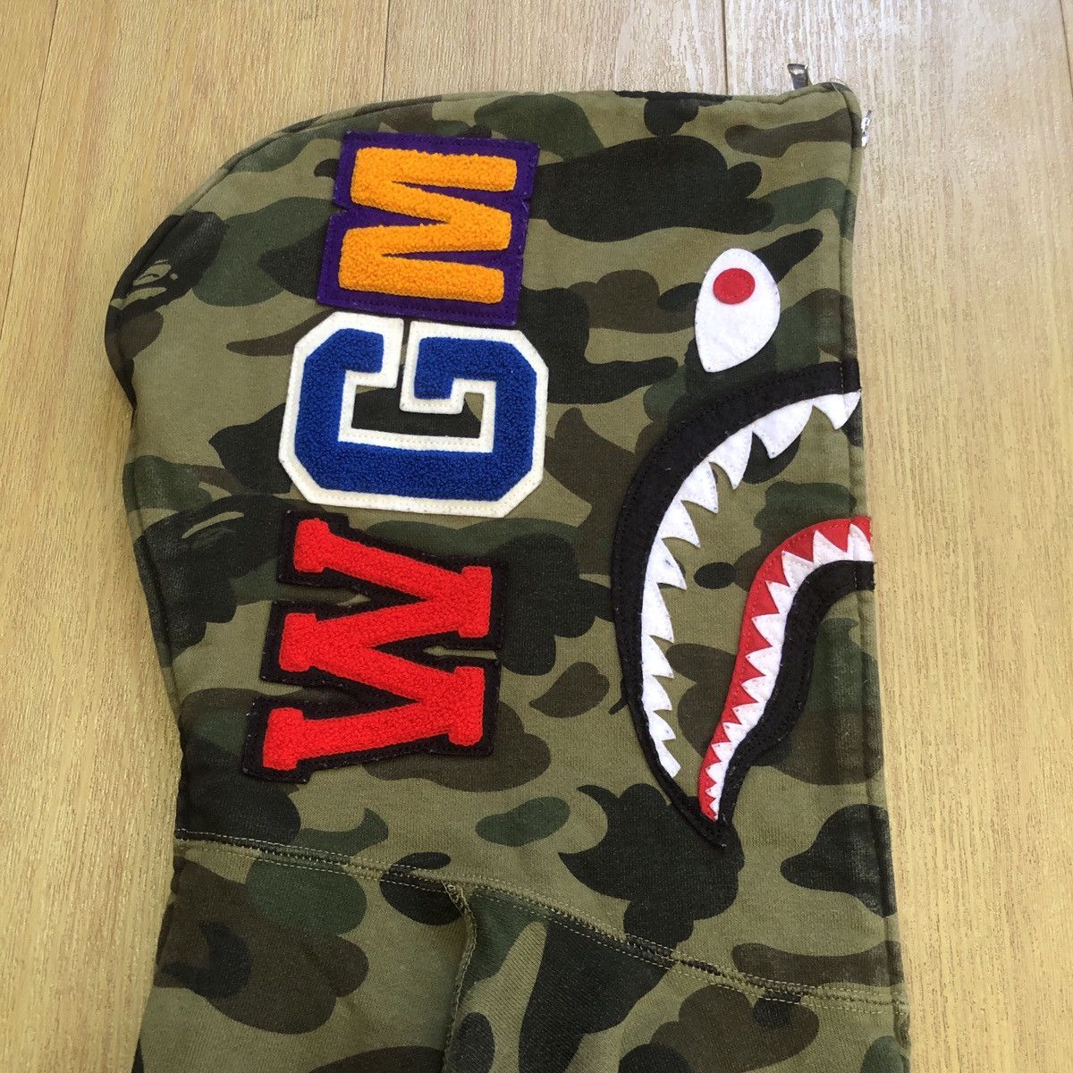 Bape 1st Camo Shark Split Half Full Zip Hoodie Size US M / EU 48-50 / 2 - 5 Thumbnail