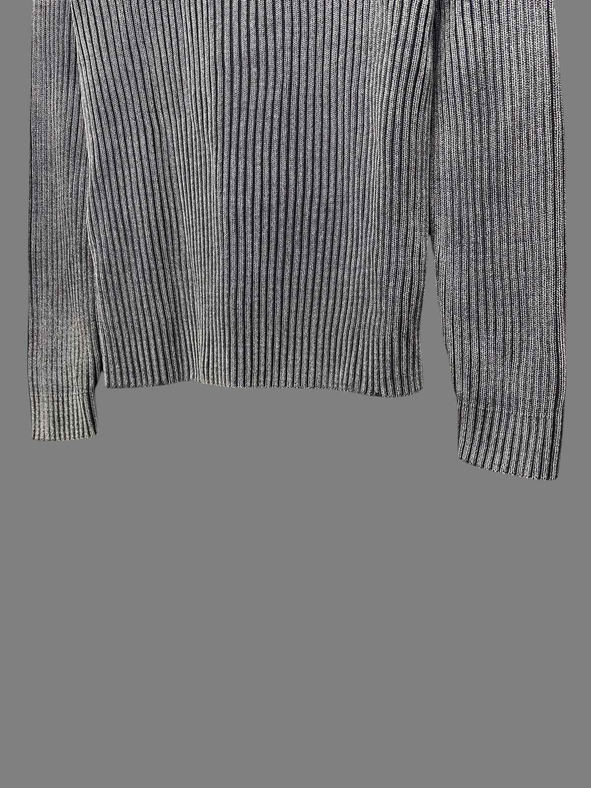 KMRii Distressed GOA Ribbed Gray Zip Sweater Military Y2K Style Size US XL / EU 56 / 4 - 11 Thumbnail