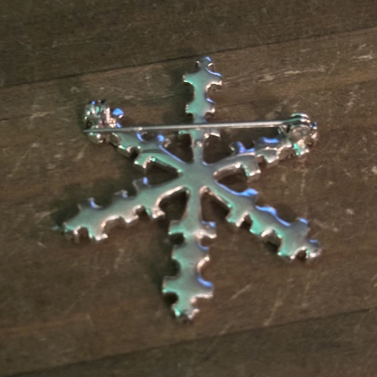 Vintage Vintage Aurora Borealis rhinestone snowflake brooch Size ONE SIZE - 3 Thumbnail