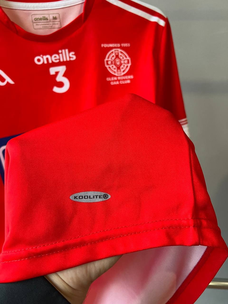 O'Neills 2022/23 GAA GLEN ROVERS #3 MATCH WORN PLAYER ISSUED JERSEY L Size US M / EU 48-50 / 2 - 8 Thumbnail