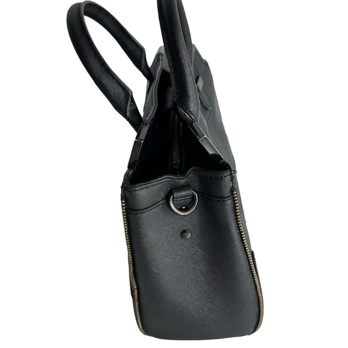 Rebecca Minkoff Rebecca Minkoff Saffiano Leather Black Satchel Crossbody Bag Size ONE SIZE - 5 Thumbnail