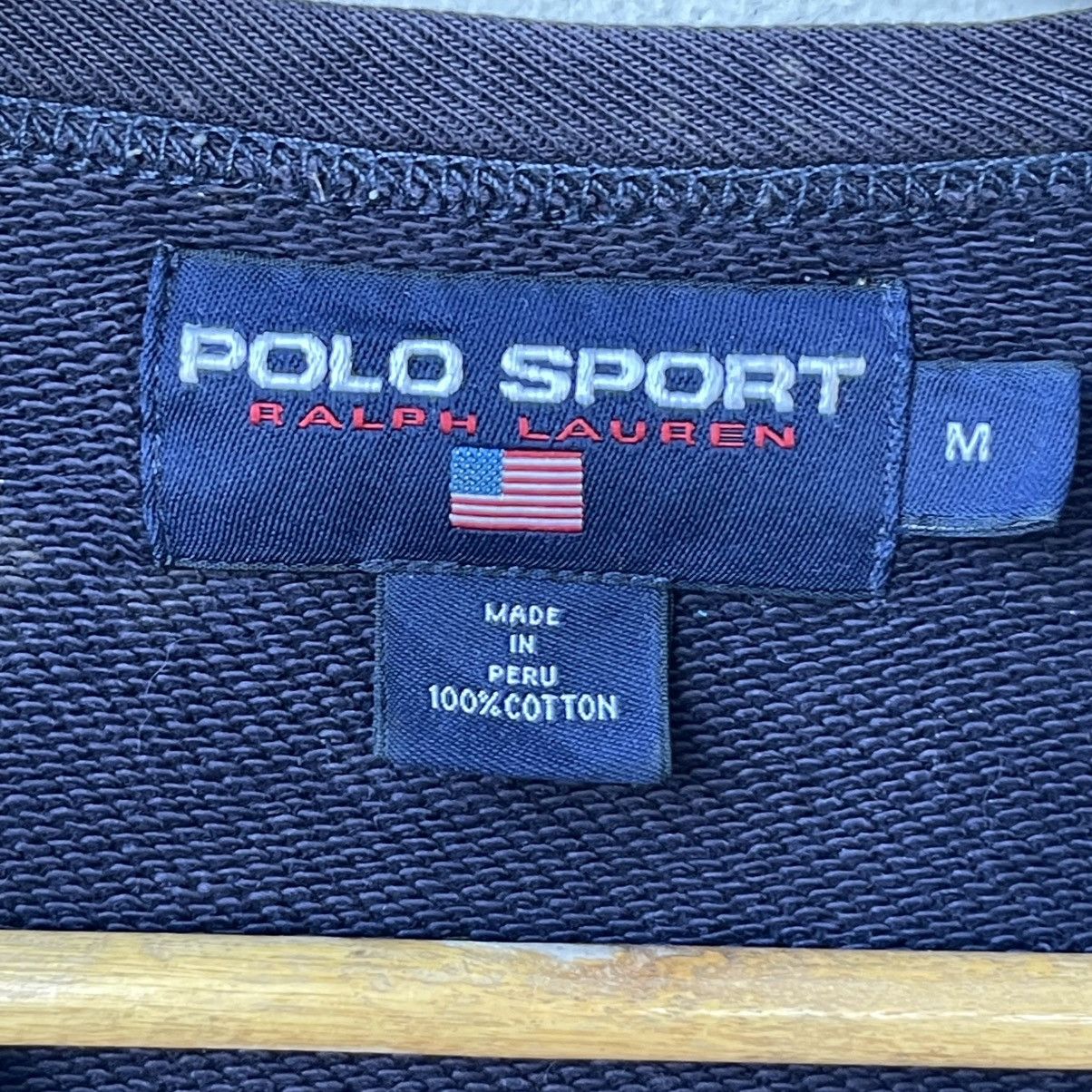 Polo Ralph Lauren Trashed Vintage Polo Sport RL Prep Shield Crest Sweatshirt Size US M / EU 48-50 / 2 - 10 Thumbnail