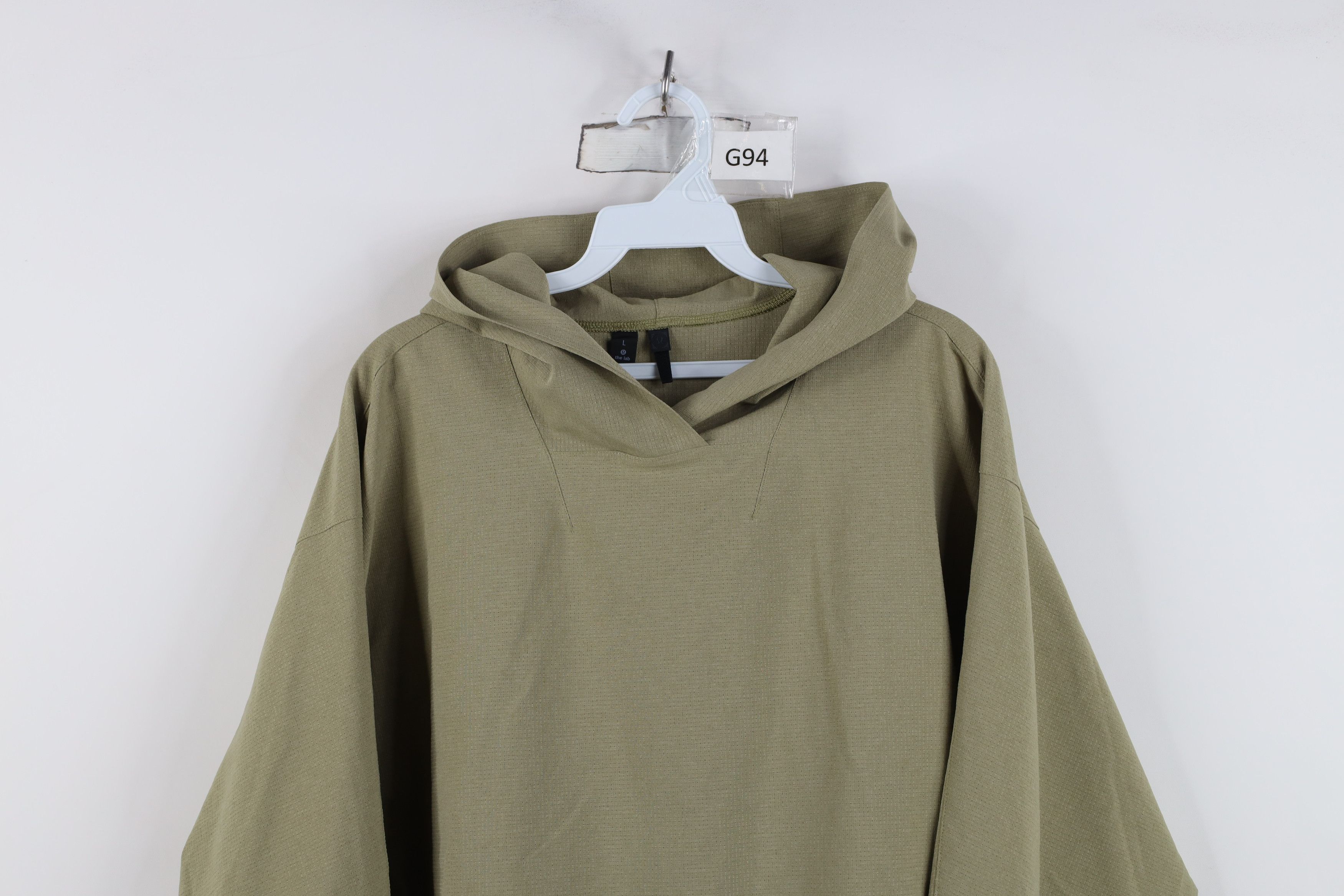 Lululemon Lululemon Lab Blank Thermal Weave Running Yoga Hoodie Green Size US L / EU 52-54 / 3 - 2 Thumbnail