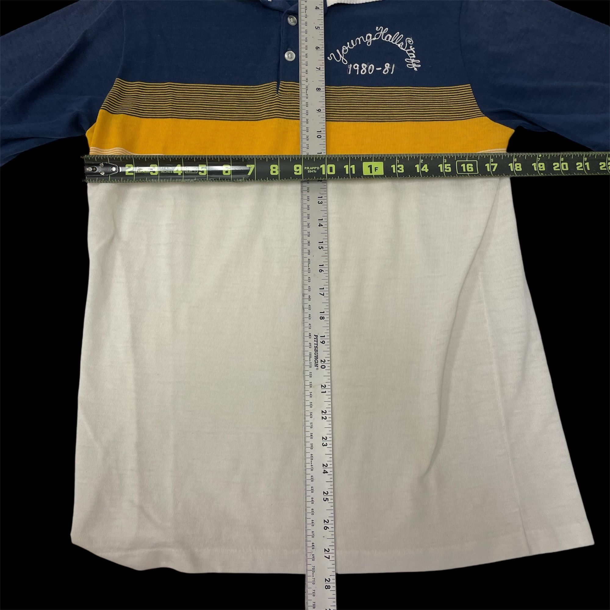 Other Vtg White CHAIN STITCH 1981 ULTRA Thin Surfer Polo Size US S / EU 44-46 / 1 - 4 Thumbnail