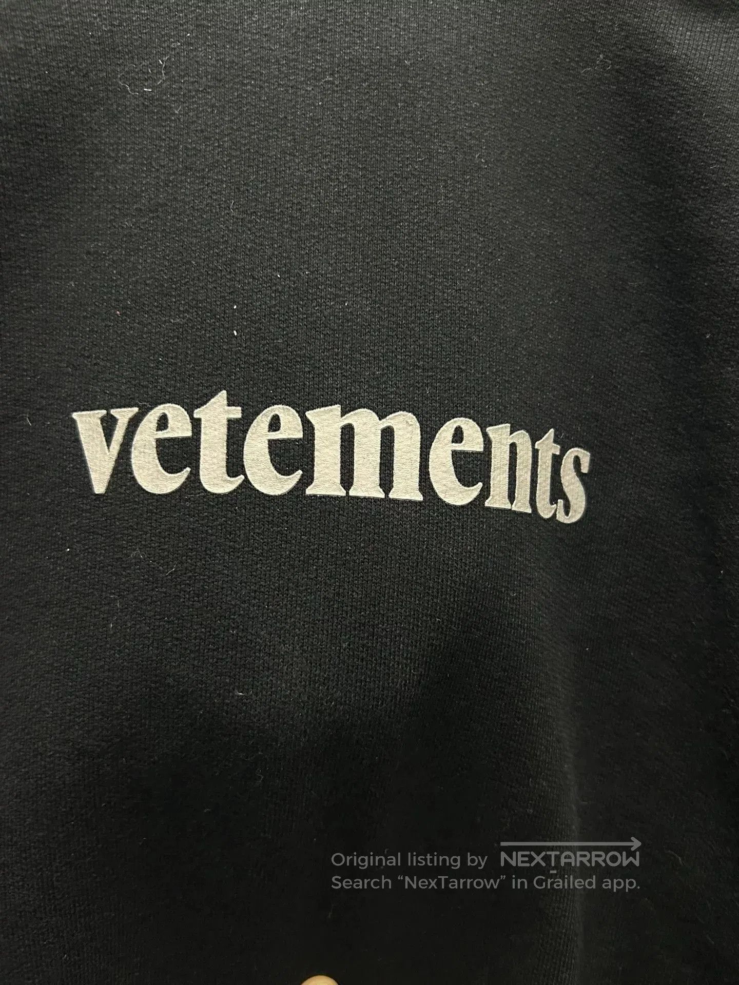 Vetements Vetements Logo Black Hoodie Size M. Size US M / EU 48-50 / 2 - 4 Thumbnail