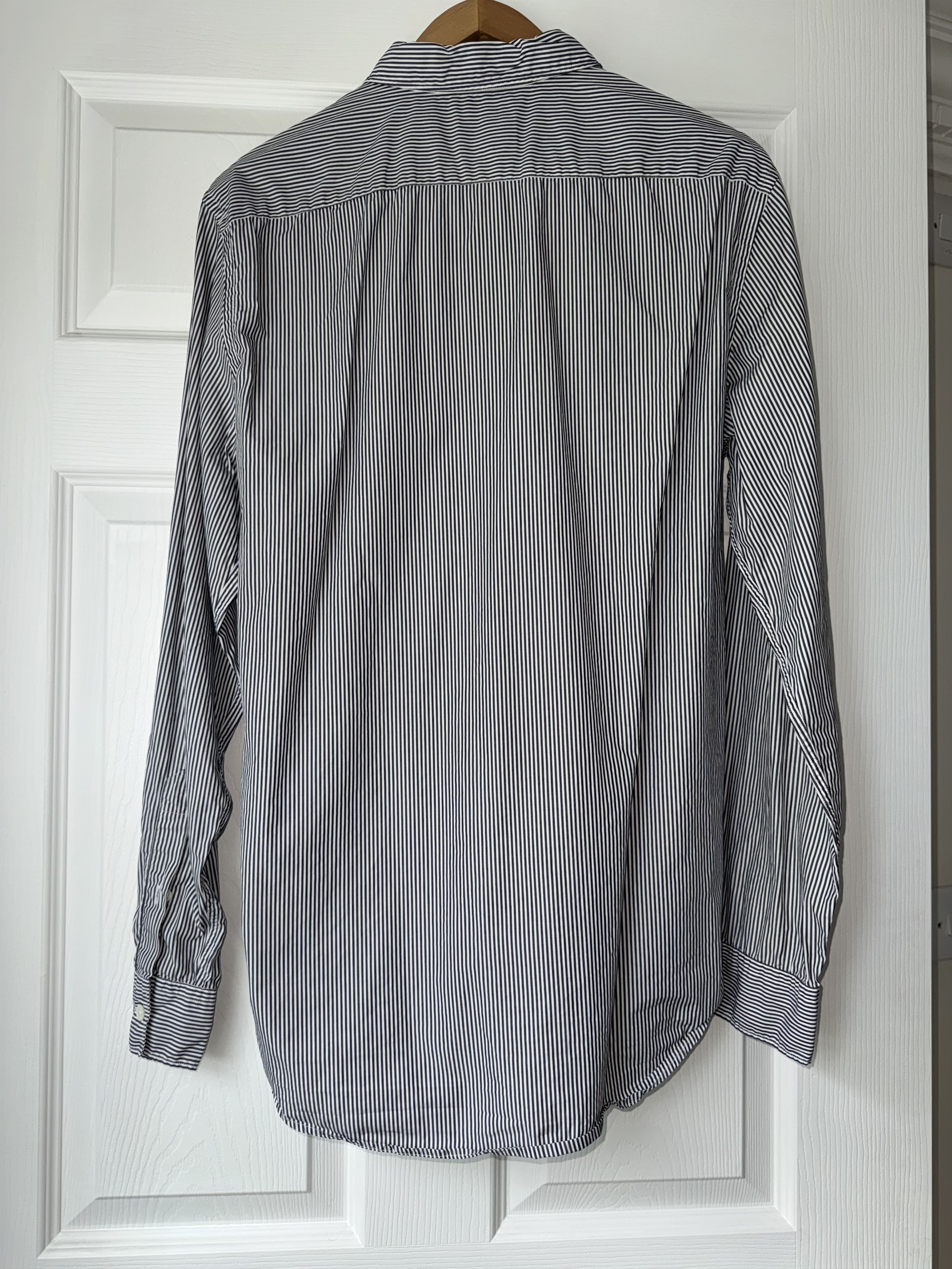 Acne Studios Gray Striped Shirt Size US M / EU 48-50 / 2 - 2 Thumbnail