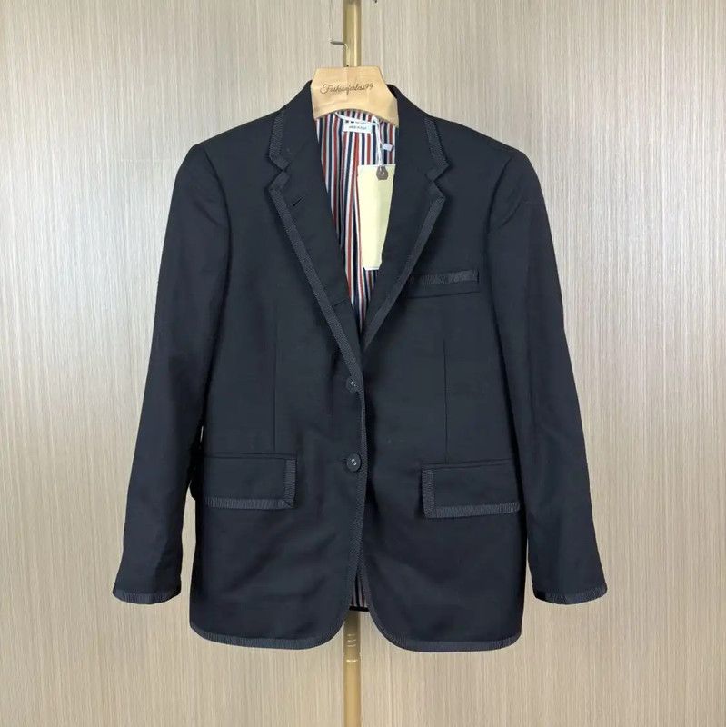 Thom Browne Thom Browne Black Wool Women's Cardigan 0089 Size M / US 6-8 / IT 42-44 - 1 Thumbnail
