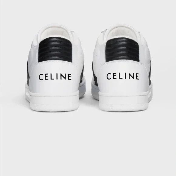 Celine o1bcso1str0625 343193338C Hi-Top Sneakers Optic White/ Black Size US 8 / IT 38 - 3 Thumbnail