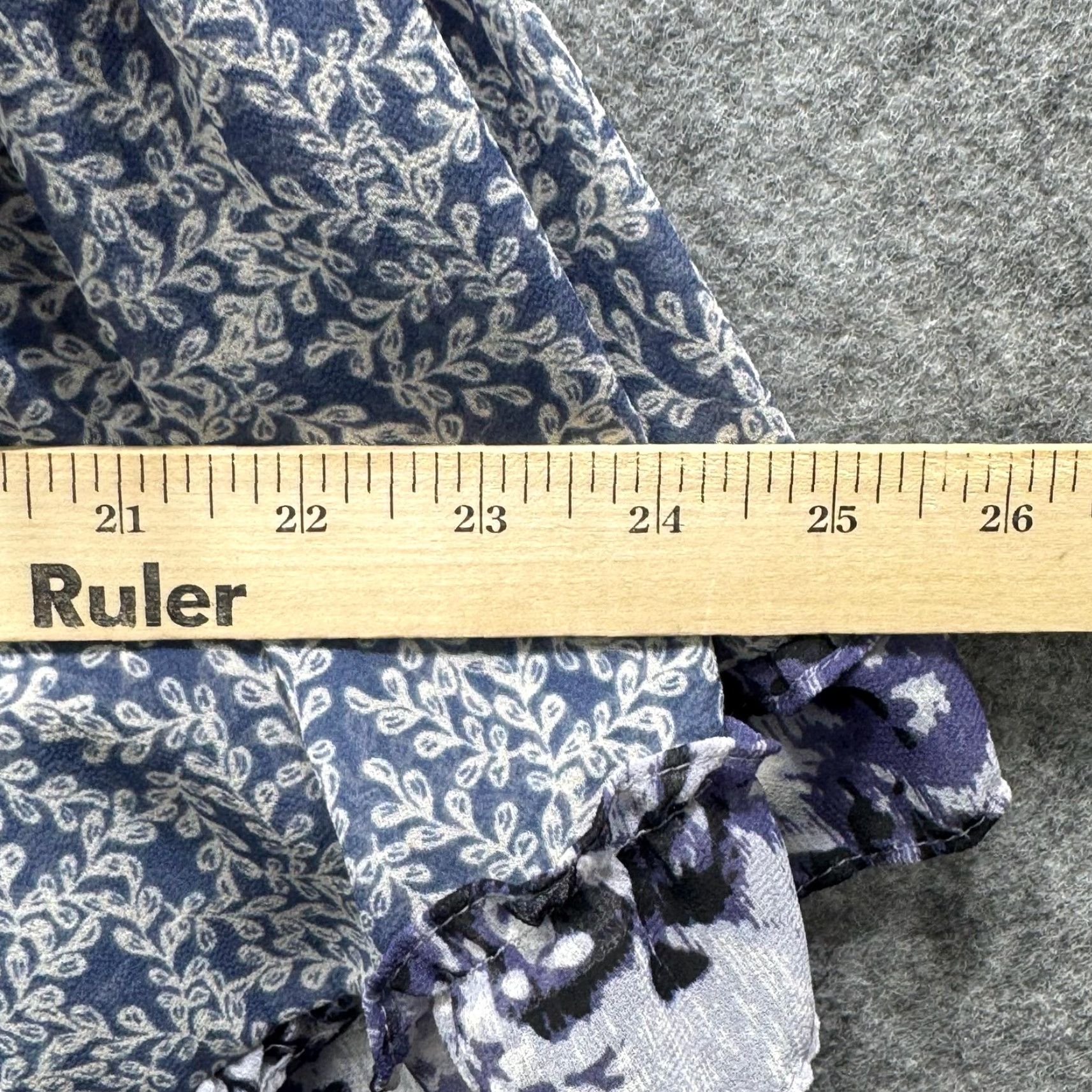 MISA Los Angeles Misa Los Angeles Floral Off the Shoulder Mini Dress Womens Medium Blue Ruffle Boho Spring Summer Size M / US 6-8 / IT 42-44 - 6 Thumbnail