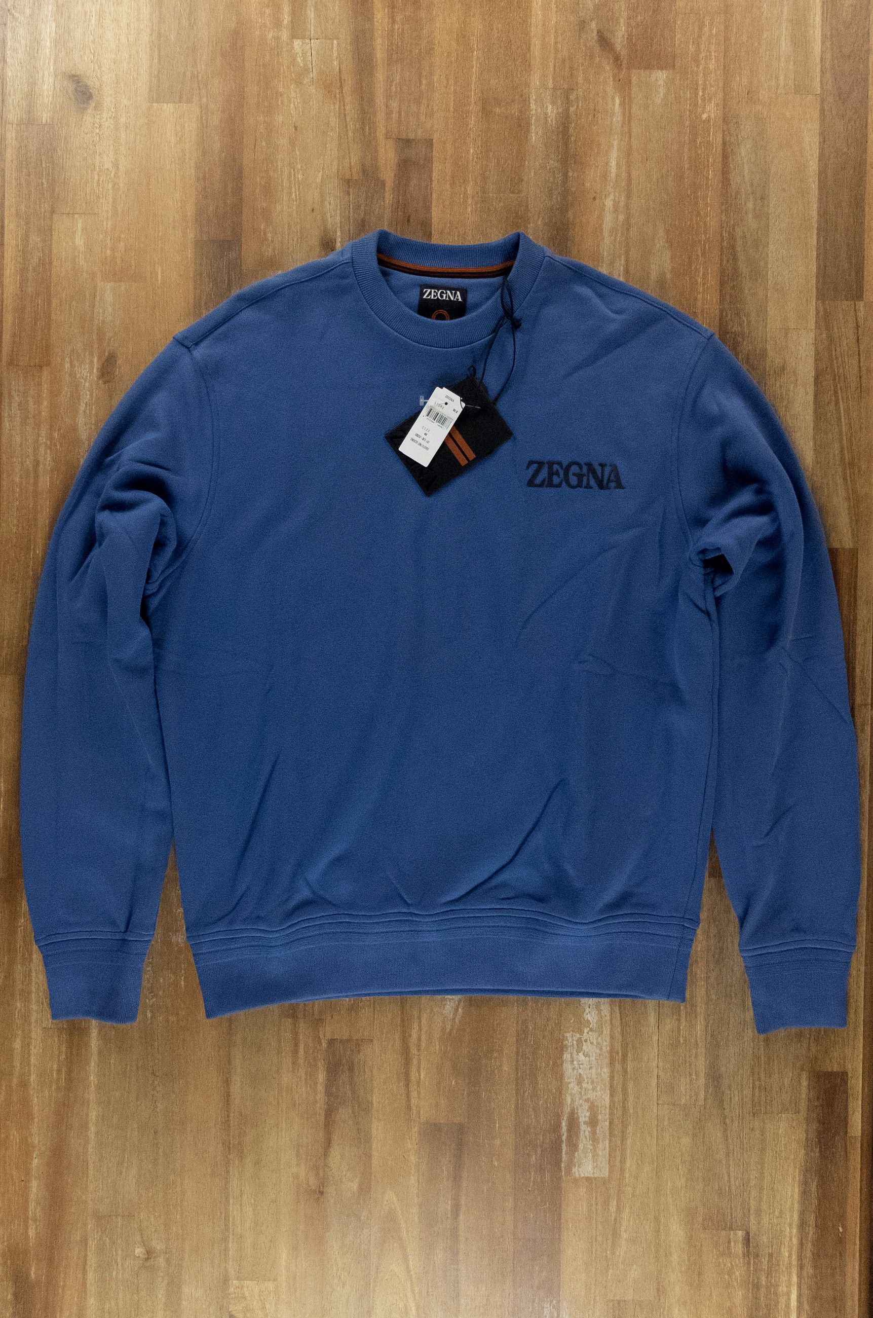 Ermenegildo Zegna ZEGNA blue regular fit sweatshirt Small Medium / 48 Size US M / EU 48-50 / 2 - 4 Thumbnail