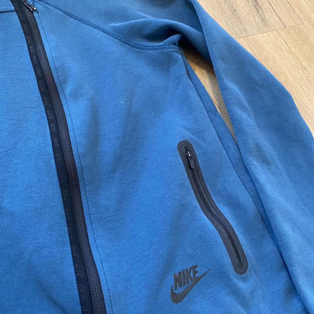 Nike Nike blue and black tech fleece hoodie Size US S / EU 44-46 / 1 - 6 Thumbnail