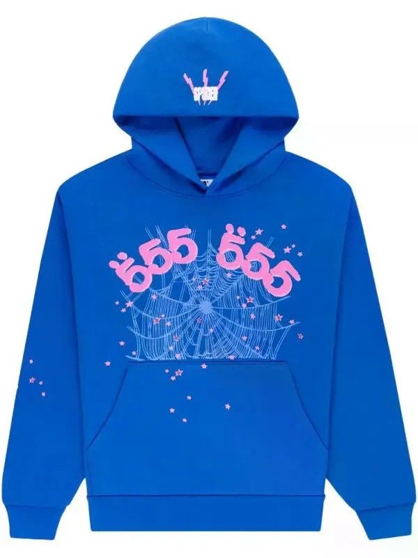 Sp5der Sp5der Angel Number Hoodie blue 555 New size large Size US L / EU 52-54 / 3 - 1 Thumbnail