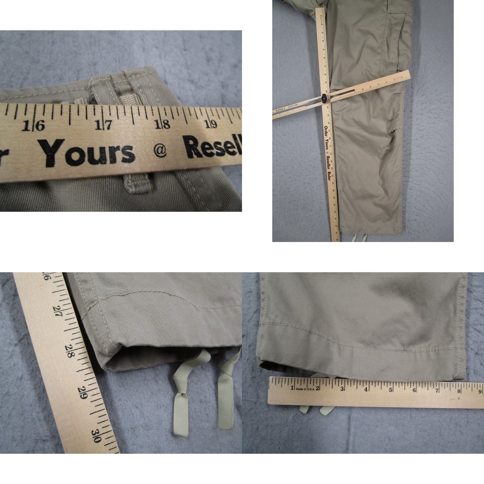 Tenderloin VINTAGE Tenderloin Cargo Pants Men's Large Khaki 100% Cotton Made in Japan 90s Army Workwear Cargo Pocket Straight Leg Size L Mens Size US 33 - 8 Thumbnail
