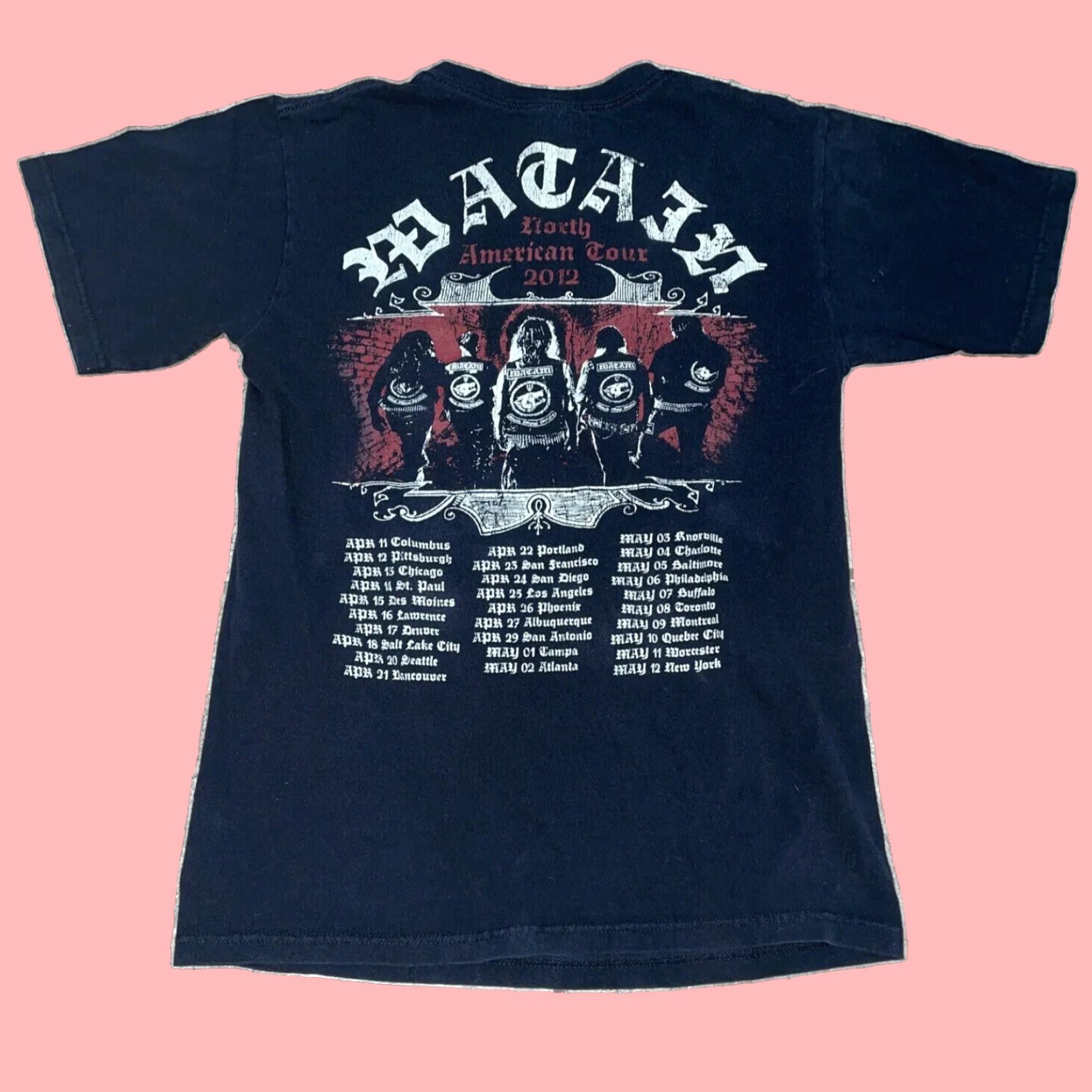 Anvil Black Metal Militia Tour Anvil T-Shirt Mens Small Black Cotton Metal Size US S / EU 44-46 / 1 - 5 Thumbnail