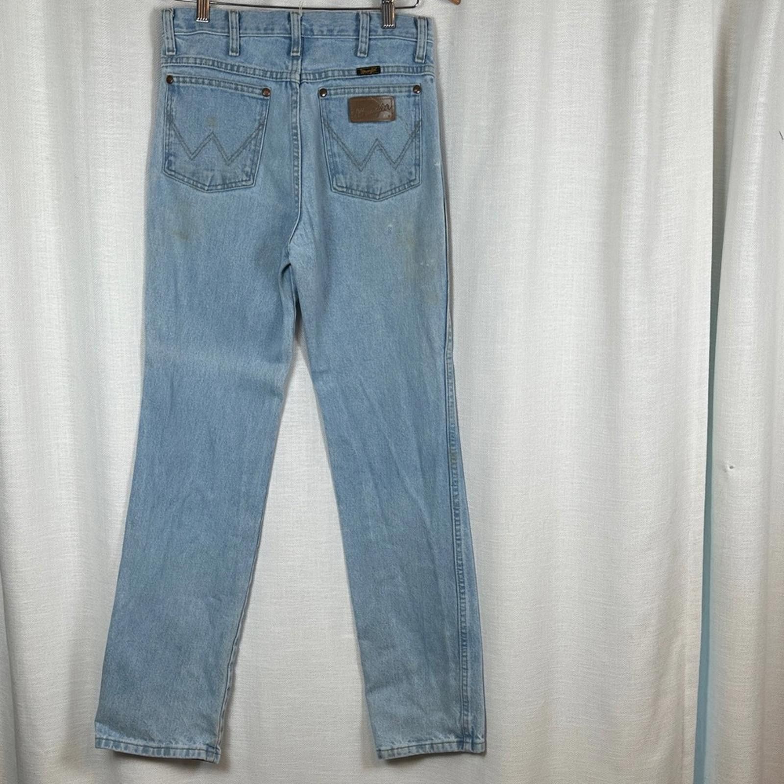 Wrangler 30 x 32 Wrangler Men's Straight Jeans Blue Cowboy Preowned Size US 30 / EU 46 - 1 Thumbnail