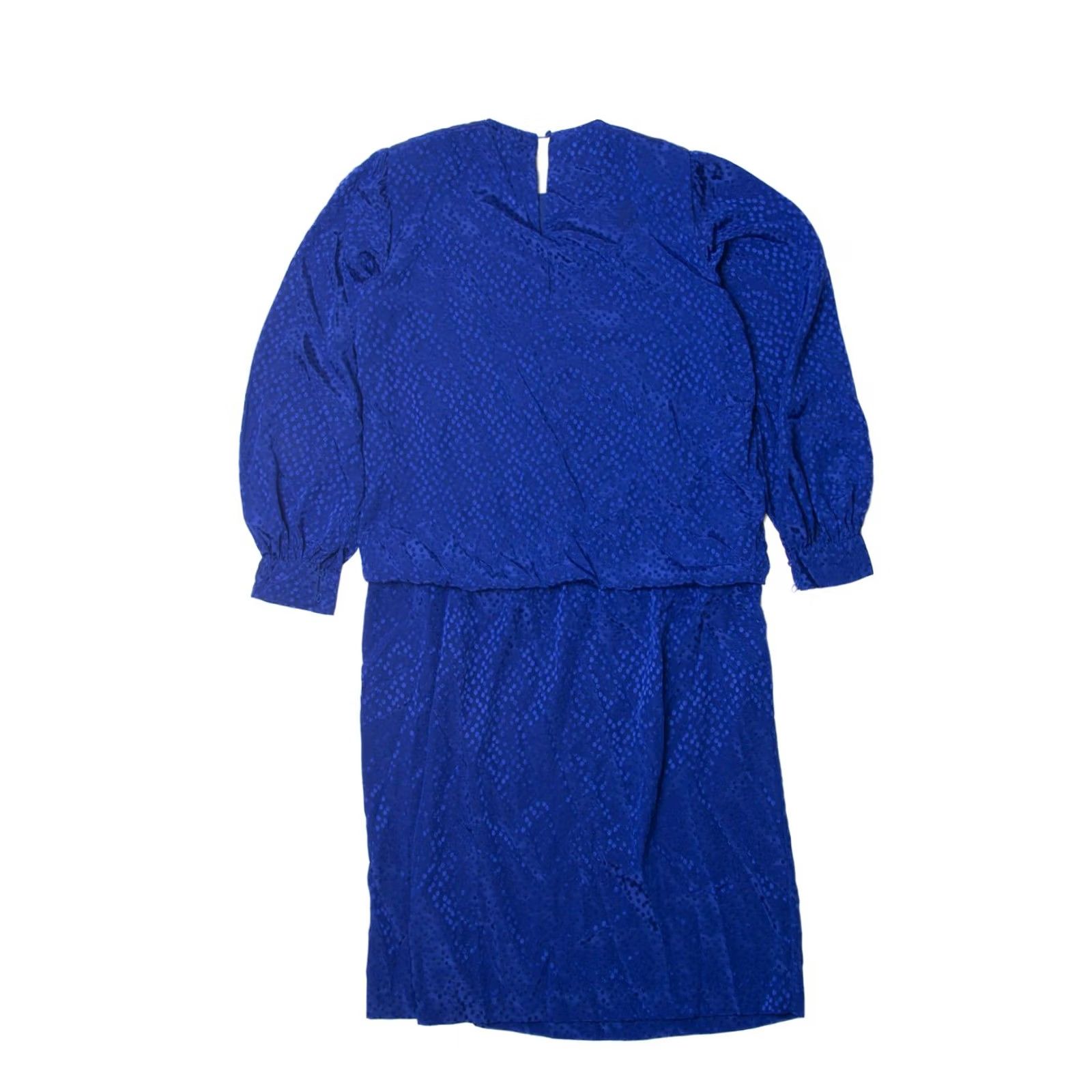 Vintage VINTAGE Bits and Pieces Blue Blouson Dress Shirt Size M / US 6-8 / IT 42-44 - 3 Thumbnail