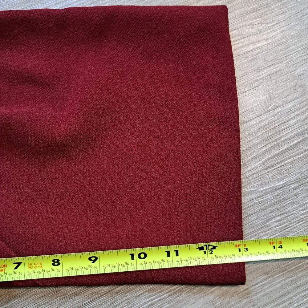 Other Muse Casual Sheath Solid Dress Size 12 Burgundy Size XL / US 12-14 / IT 48-50 - 6 Thumbnail