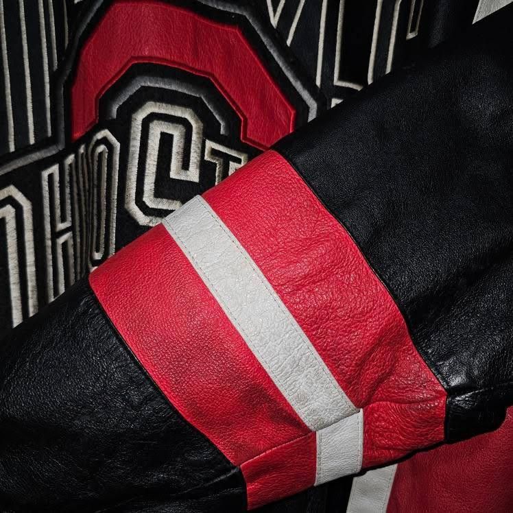 Vintage Vintage Ohio State leather jacket Size US L / EU 52-54 / 3 - 7 Thumbnail