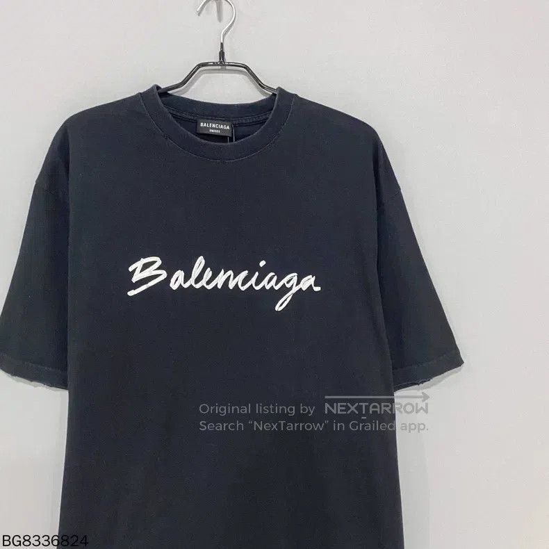 Balenciaga Balenciaga Cursive letter logo short-sleeve Size US M / EU 48-50 / 2 - 3 Thumbnail