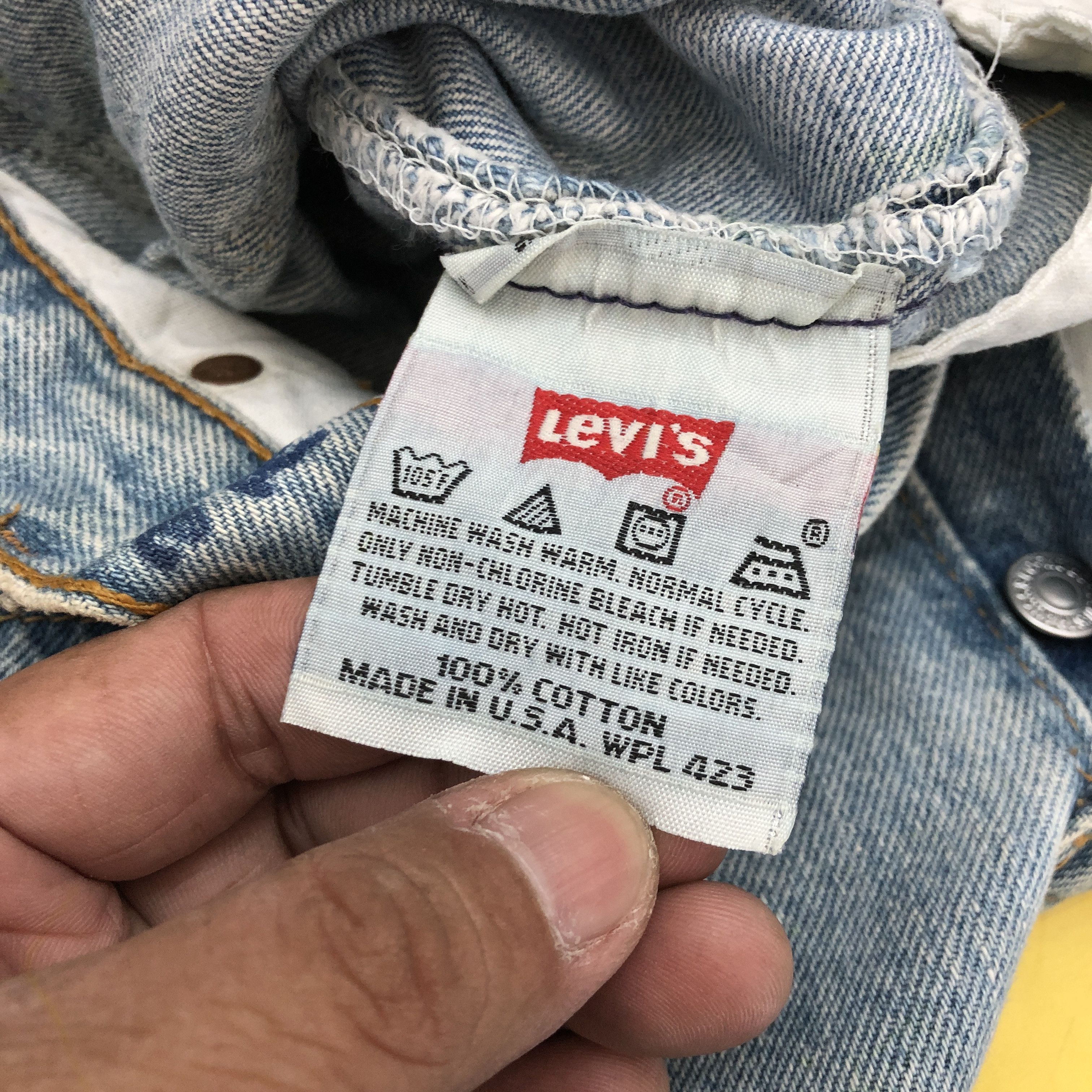 Levi's Vintage 90s Levis 501 Sun Faded Jeans Levis Light Wash Denim Size 28" / US 6 / IT 42 - 9 Thumbnail
