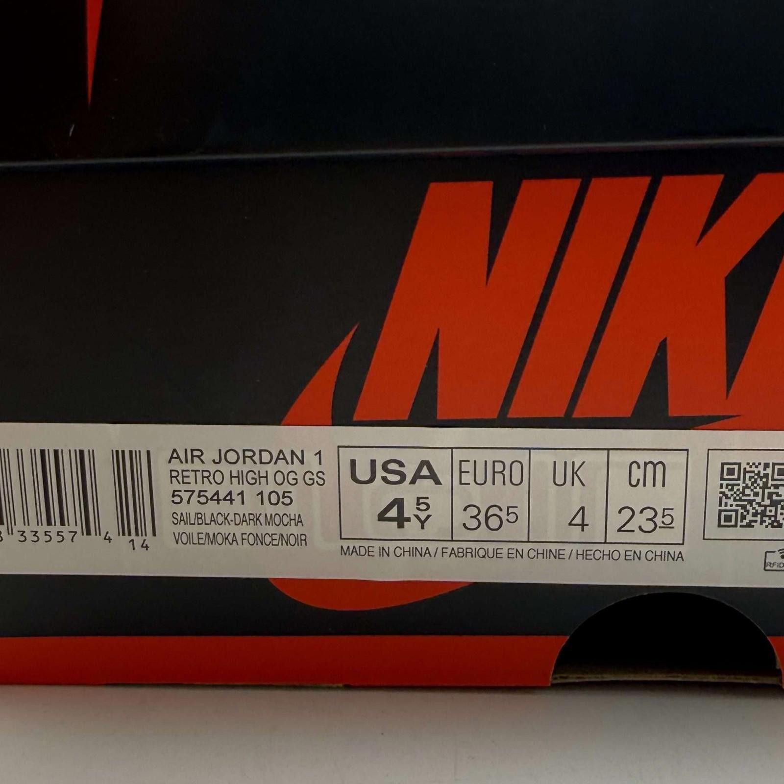 Nike Nike Air Jordan 1 Retro High OG Mocha 4.5Y Size US 5 / EU 37 - 9 Thumbnail