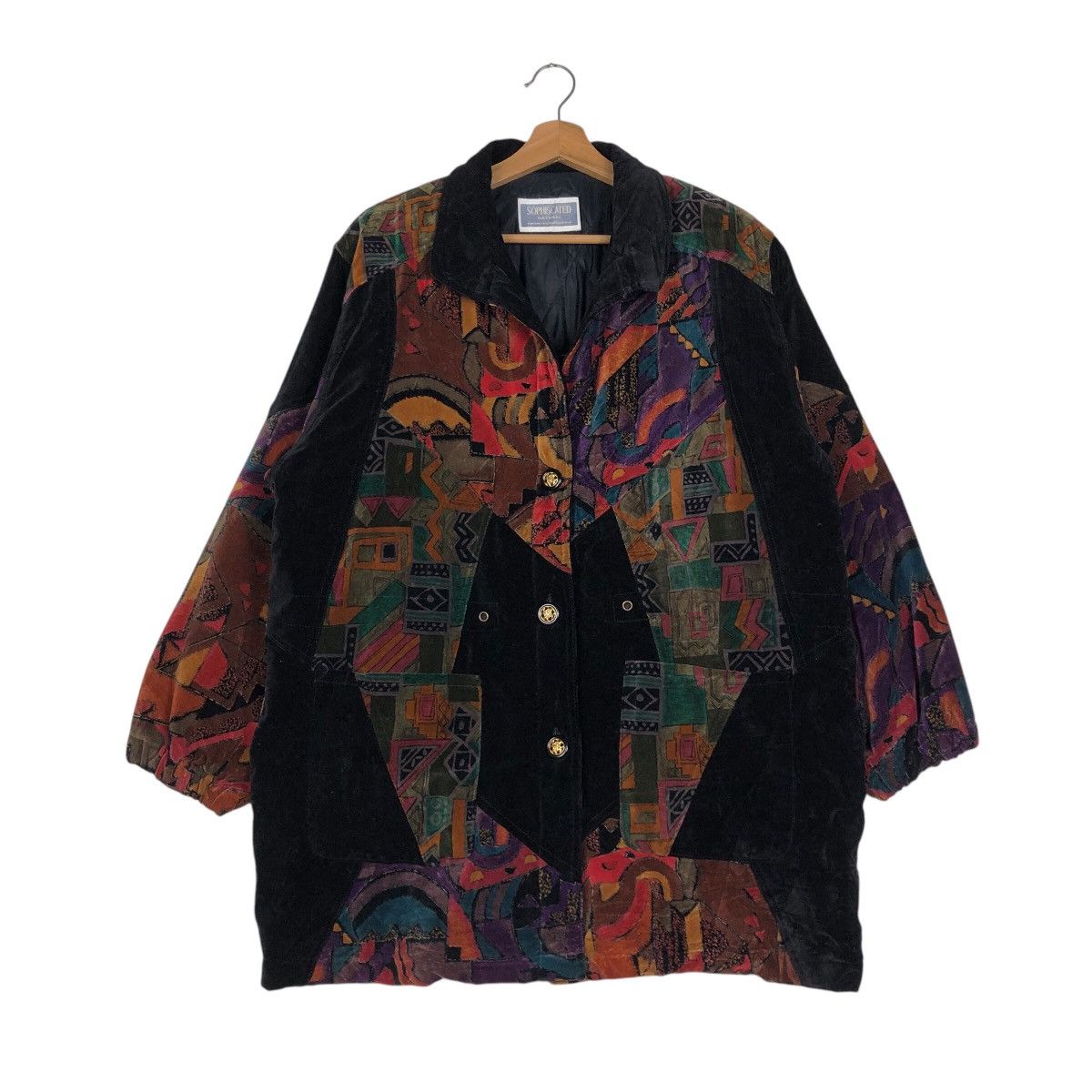 Japanese Brand 📌Vintage Button Chore Jacket Navajo Design Sophiscated Size US M / EU 48-50 / 2 - 2 Thumbnail