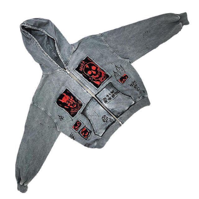 Other Y2K Zip Sweatshirt Size US L / EU 52-54 / 3 - 2 Thumbnail