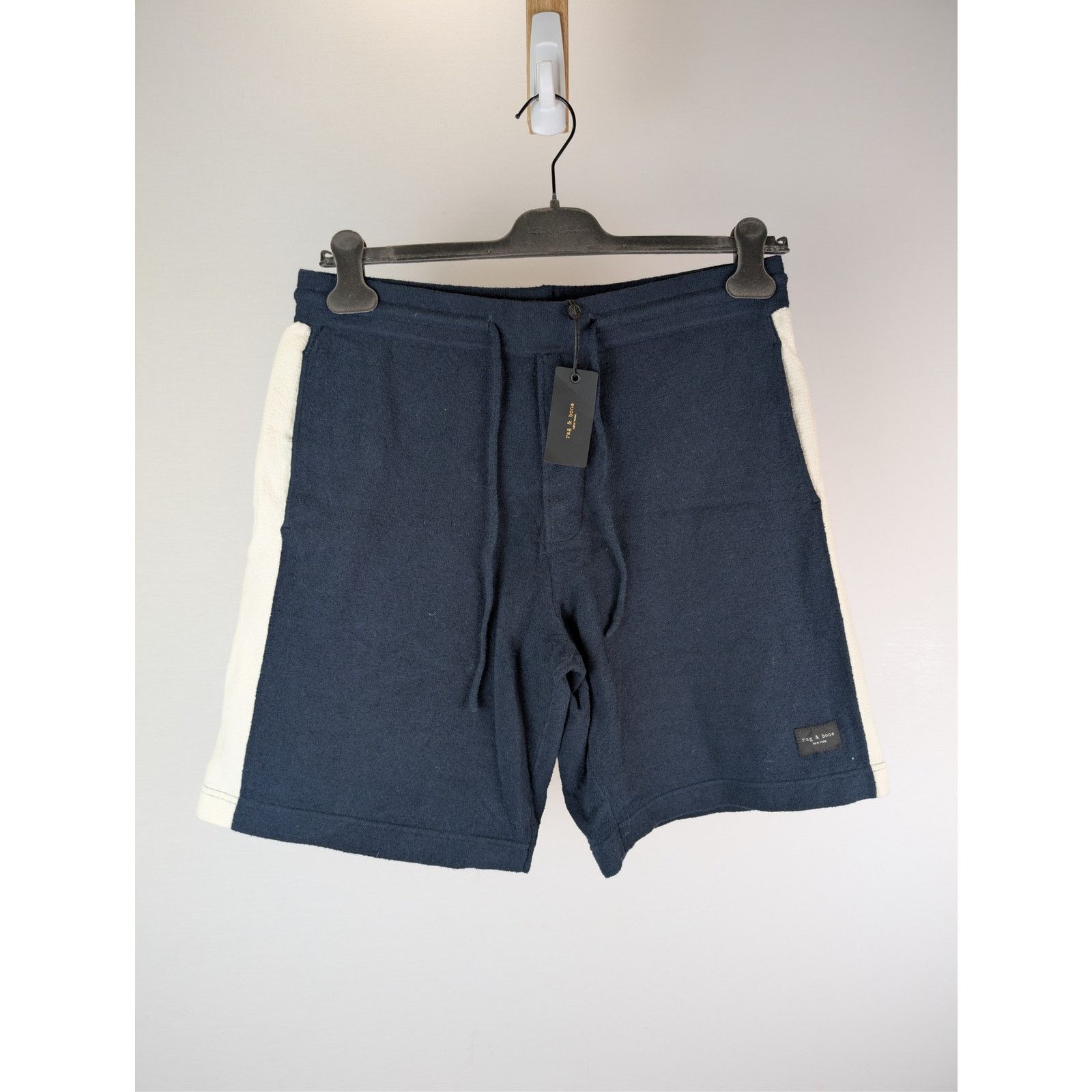 Rag & Bone o1rshd1 CC20 Alex Shorts in Zuma Toweling in Navy/Multicolor Size US 32 / EU 48 - 2 Thumbnail