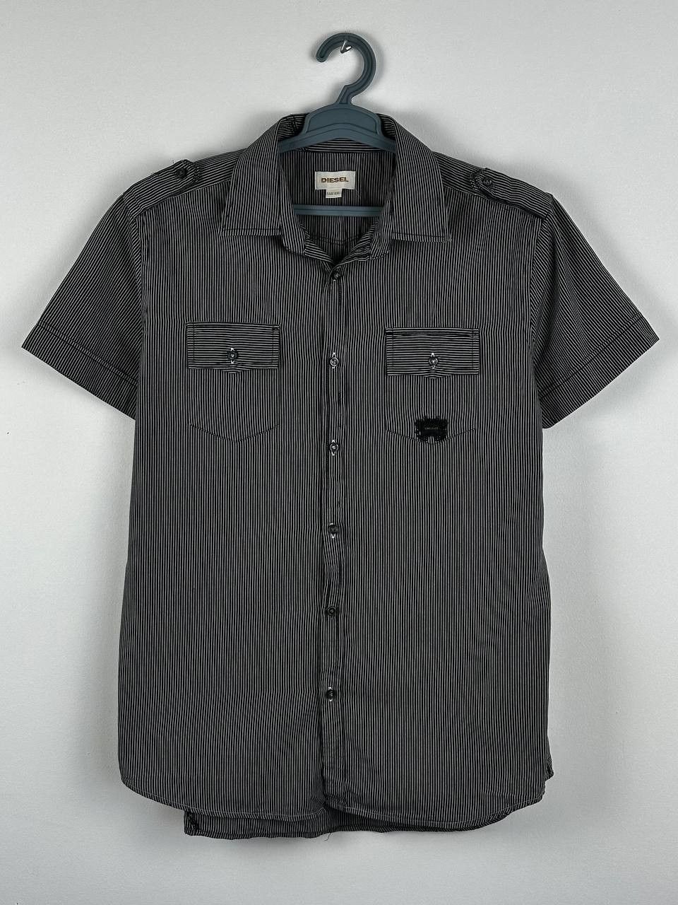 Diesel Vintage Diesel Stripped Short Sleeve Shirt Size US XXL / EU 58 / 5 - 2 Thumbnail