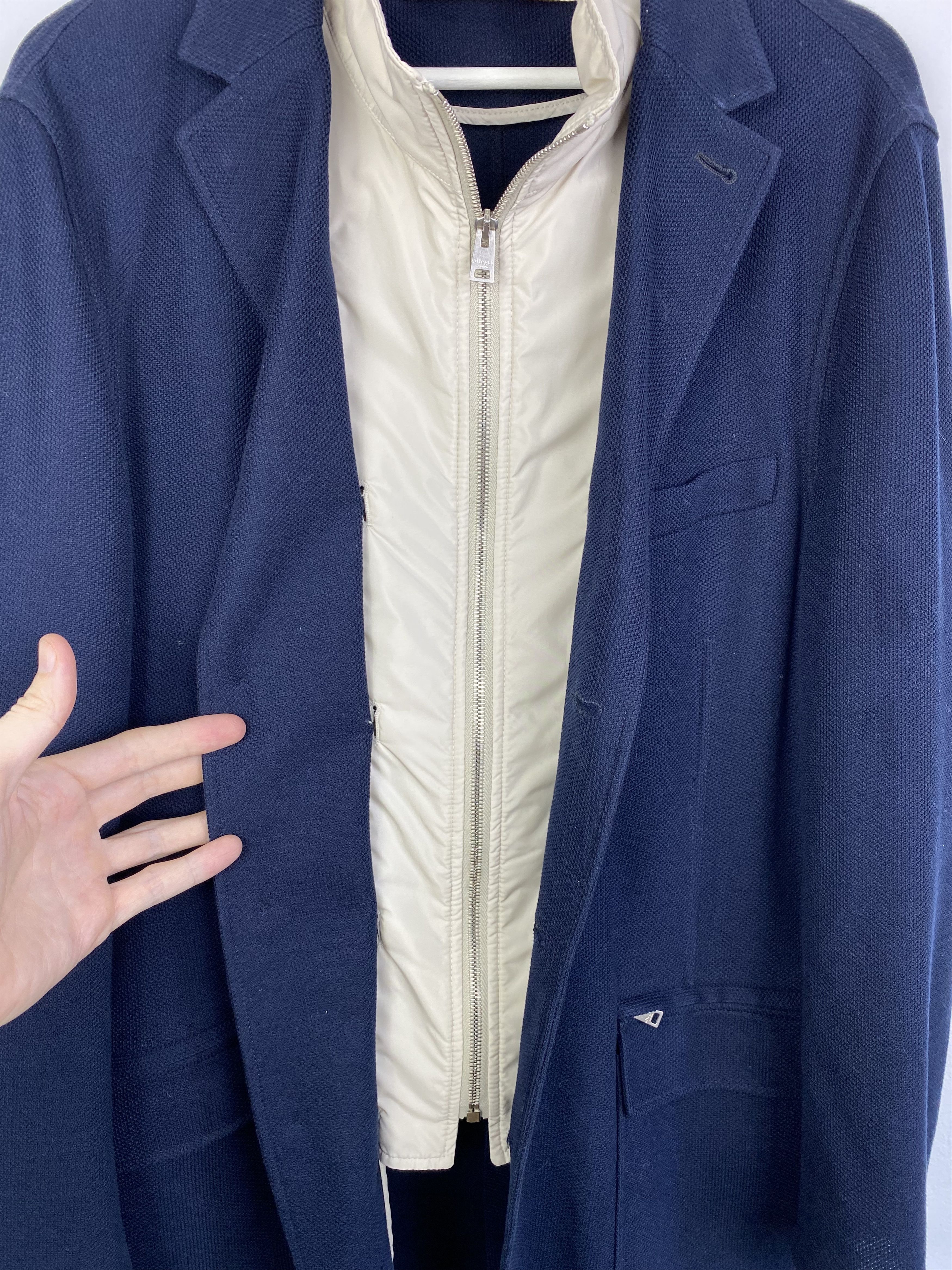 Allegri Allegri Milano Cotton Jersey Relaxed Fit Blazer Size 52 Size 52R - 11 Thumbnail