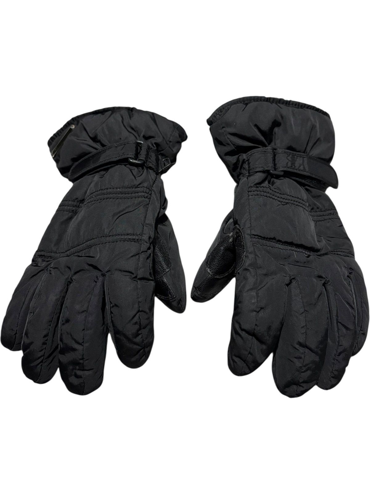 Dior Black Dior Gloves Ski Winter Leather Windbreaker Puffer mitt Size ONE SIZE - 1 Thumbnail