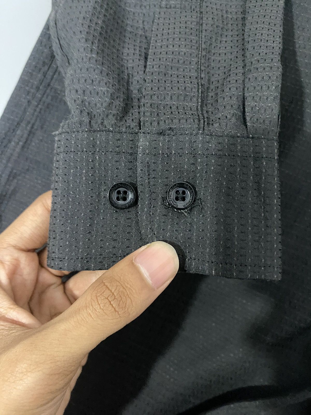 Balenciaga × Vintage 💥All Black💥Balenciaga Shirt Buttons Up Size US L / EU 52-54 / 3 - 10 Thumbnail