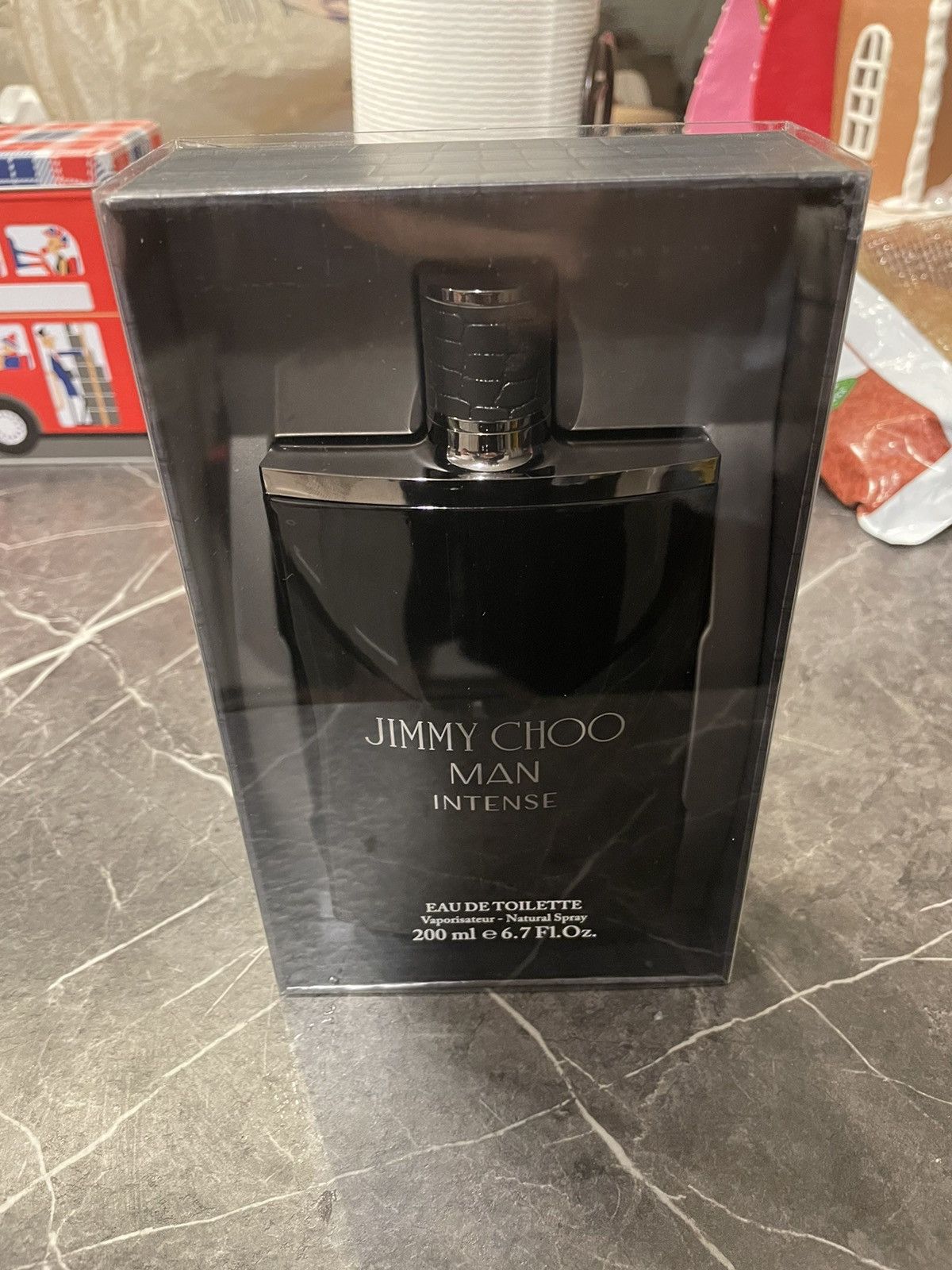 image of Jimmy Choo Man Intense Eau De Toilette Spray 6.7 Oz in Black, Men's (Size Large)