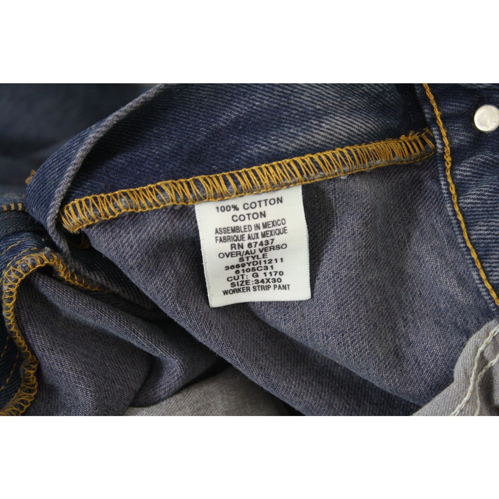 Polo Ralph Lauren × Vintage Vintage Polo Jeans Co Ralph Lauren Worker Jeans 34x30 Baggy Size US 34 / EU 50 - 10 Thumbnail