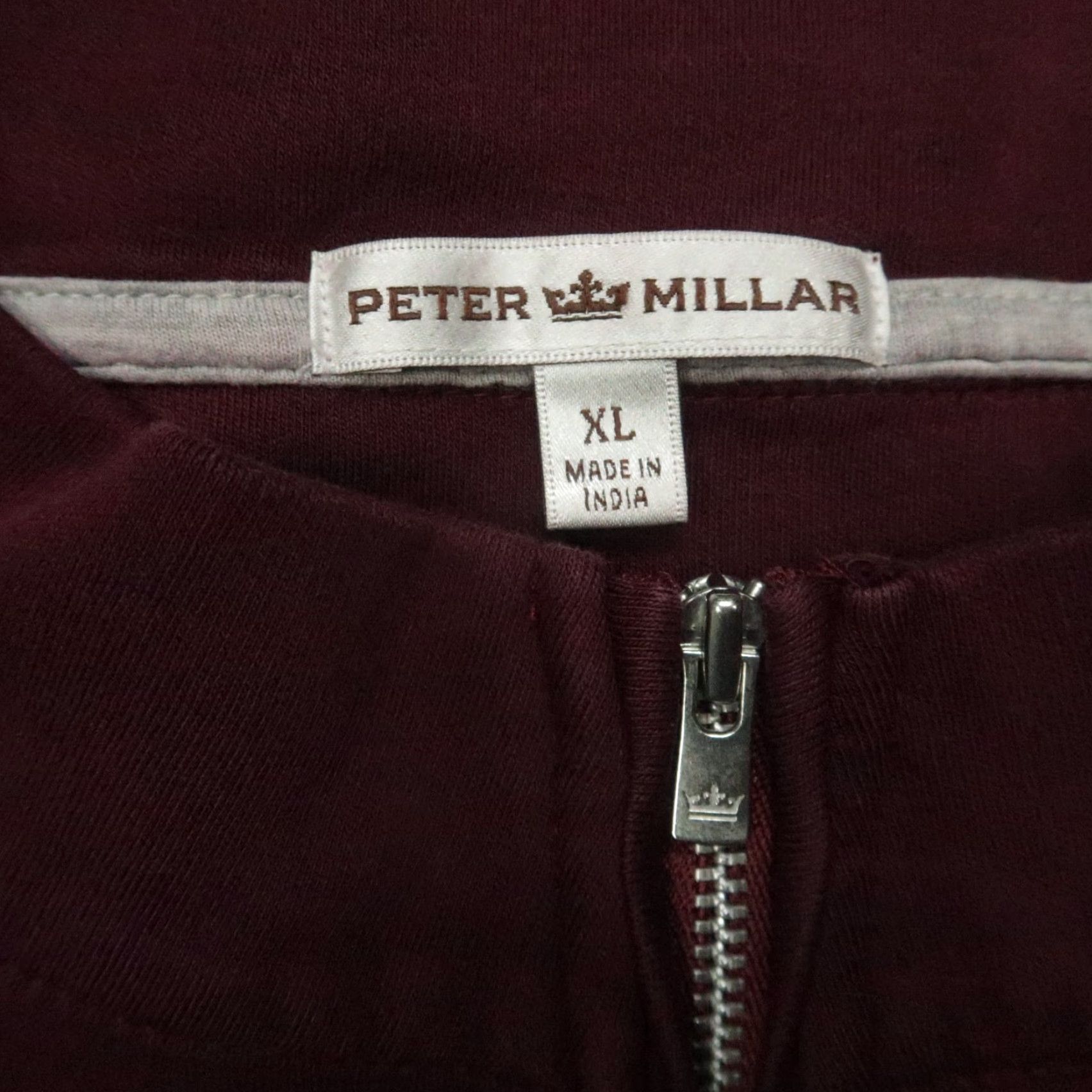 Peter Millar Peter Millar Sweater Pullover Mens XL Purple Cotton Knit 1/4 Zip Lightweight Breathable Size US XL / EU 56 / 4 - 3 Thumbnail