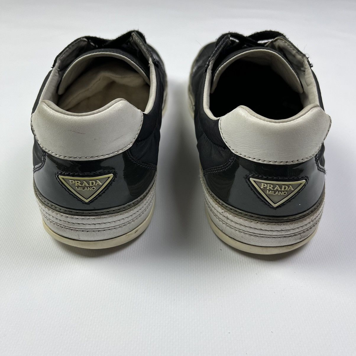 Prada × Vintage Prada Milano Vintage Low Sneakers Black Luxury Size US 8 / EU 41 - 6 Thumbnail