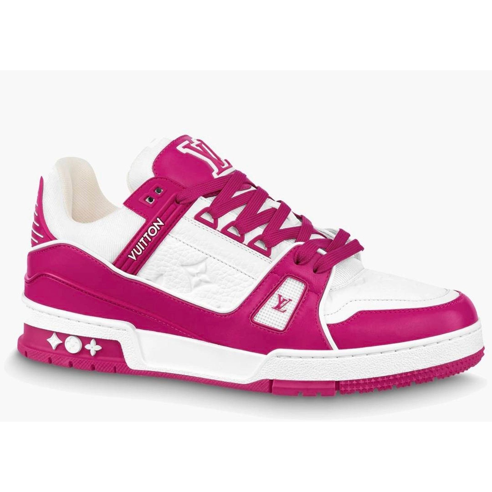 Louis Vuitton Louis Vuitton Fuchsia Pink White Empreinte Low Top Trainer Size US 9 / EU 42 - 1 Thumbnail