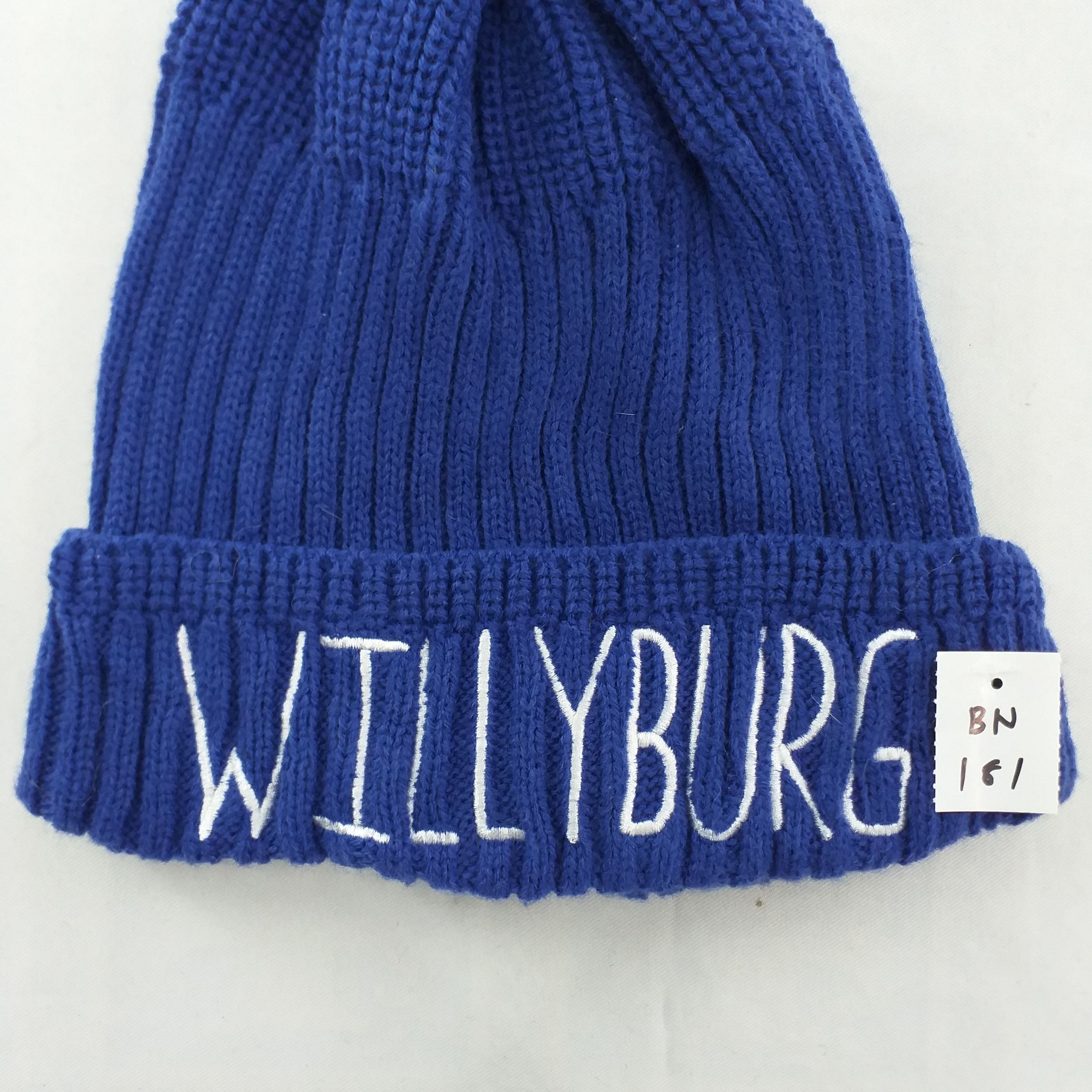 Japanese Brand Willyburg Spell out Embroidery Snow Cap Hat Beanie -BN181 Size ONE SIZE - 4 Thumbnail