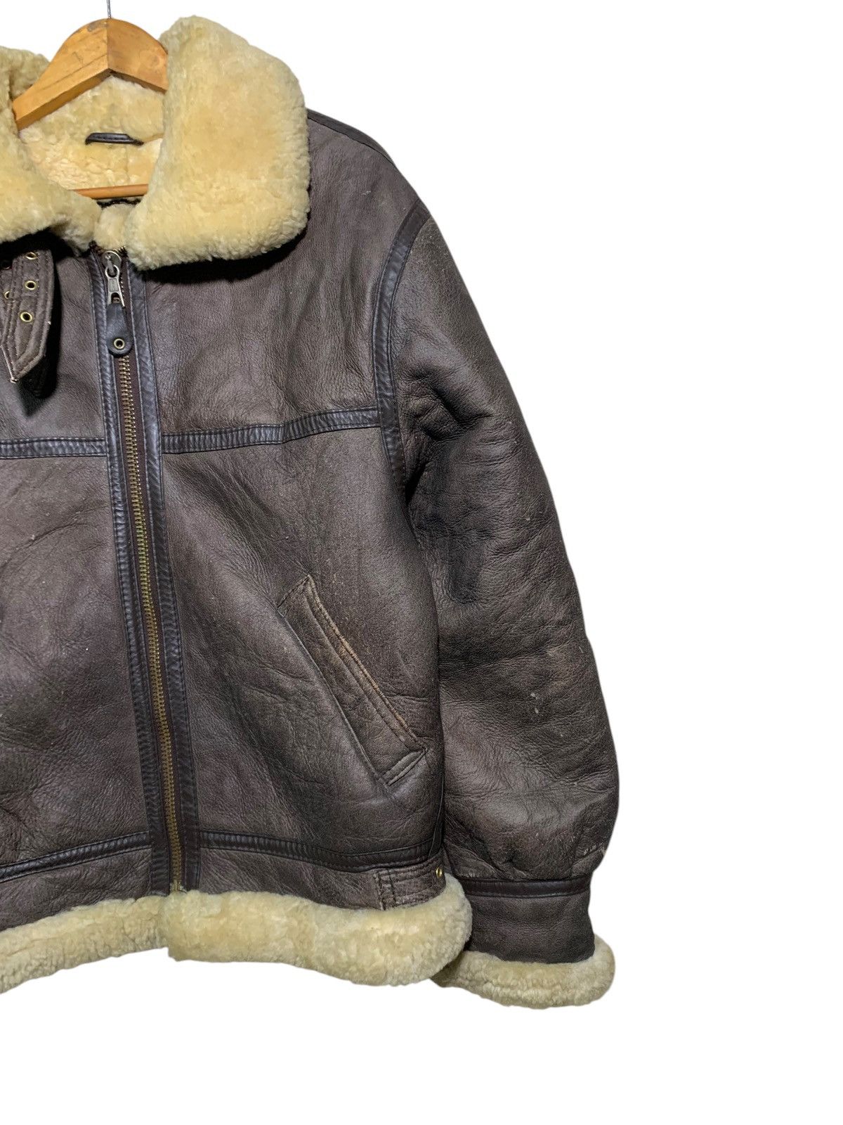 Other 🔥SHEEPSKIN LEATHER JACKETS TYPE B3 AVIATION Size US L / EU 52-54 / 3 - 3 Thumbnail