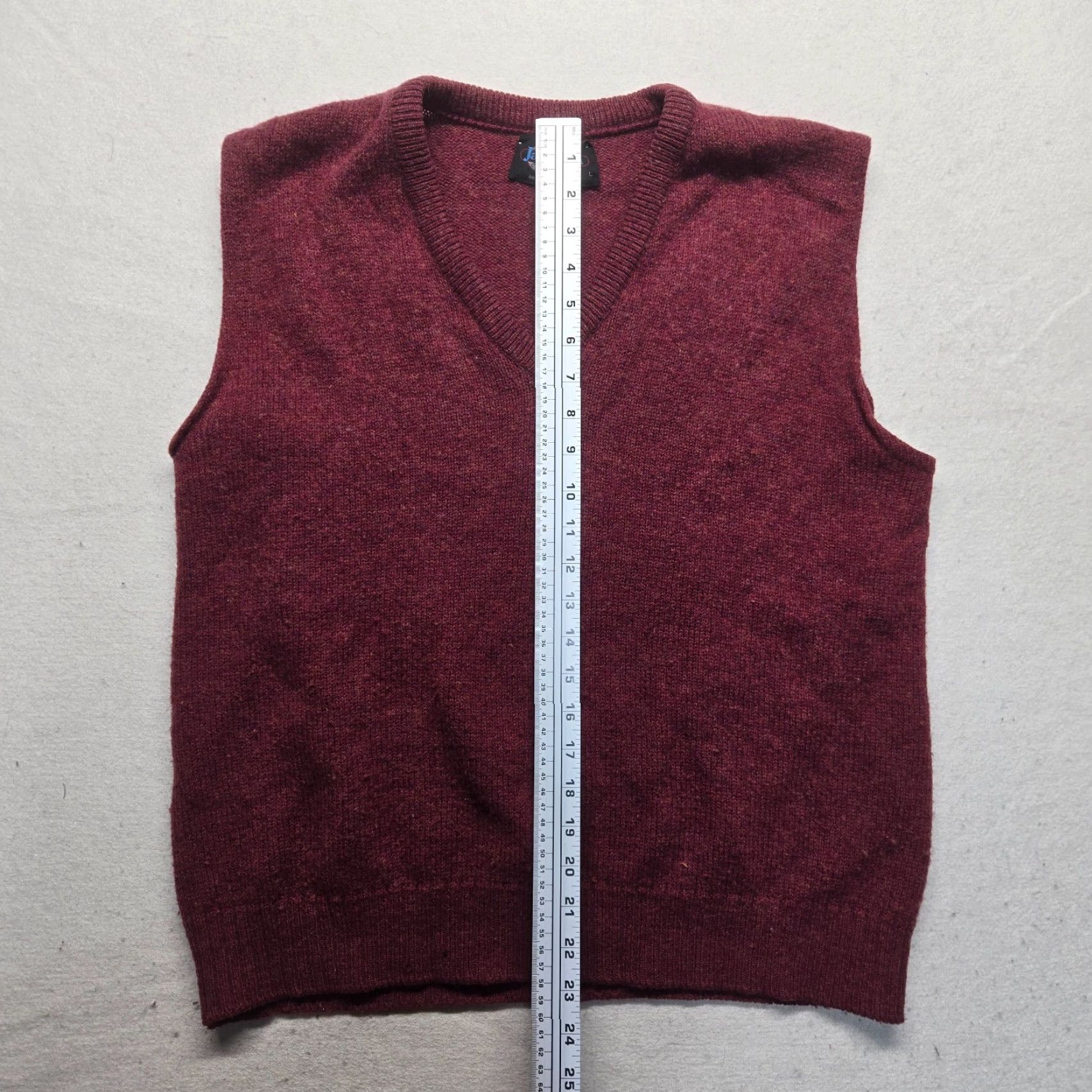 Jantzen VINTAGE Jantzen Sweater Vest Shirt Adult L Red Knit Acrylic 80s Dance Casual Mens Size US L / EU 52-54 / 3 - 6 Thumbnail