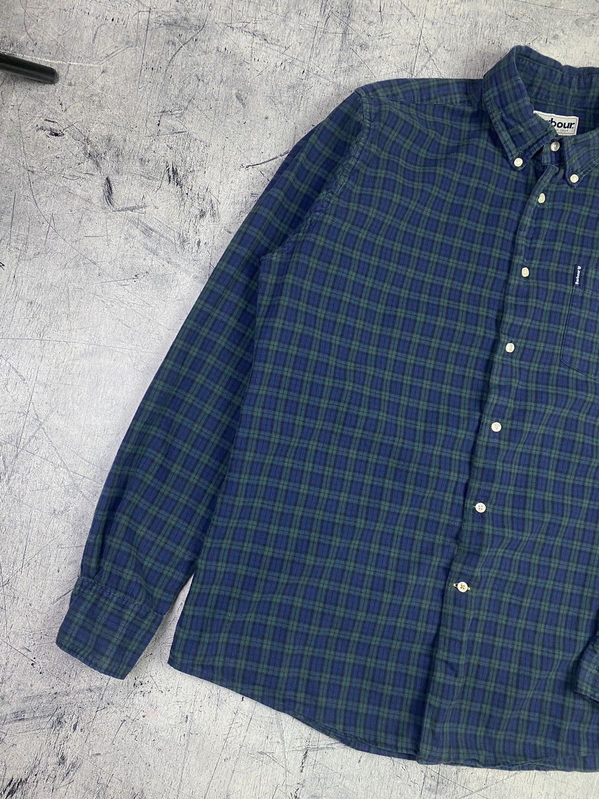 Barbour Barbour Checkered Designer Long Sleeve Button Up Shirt Size US L / EU 52-54 / 3 - 3 Thumbnail