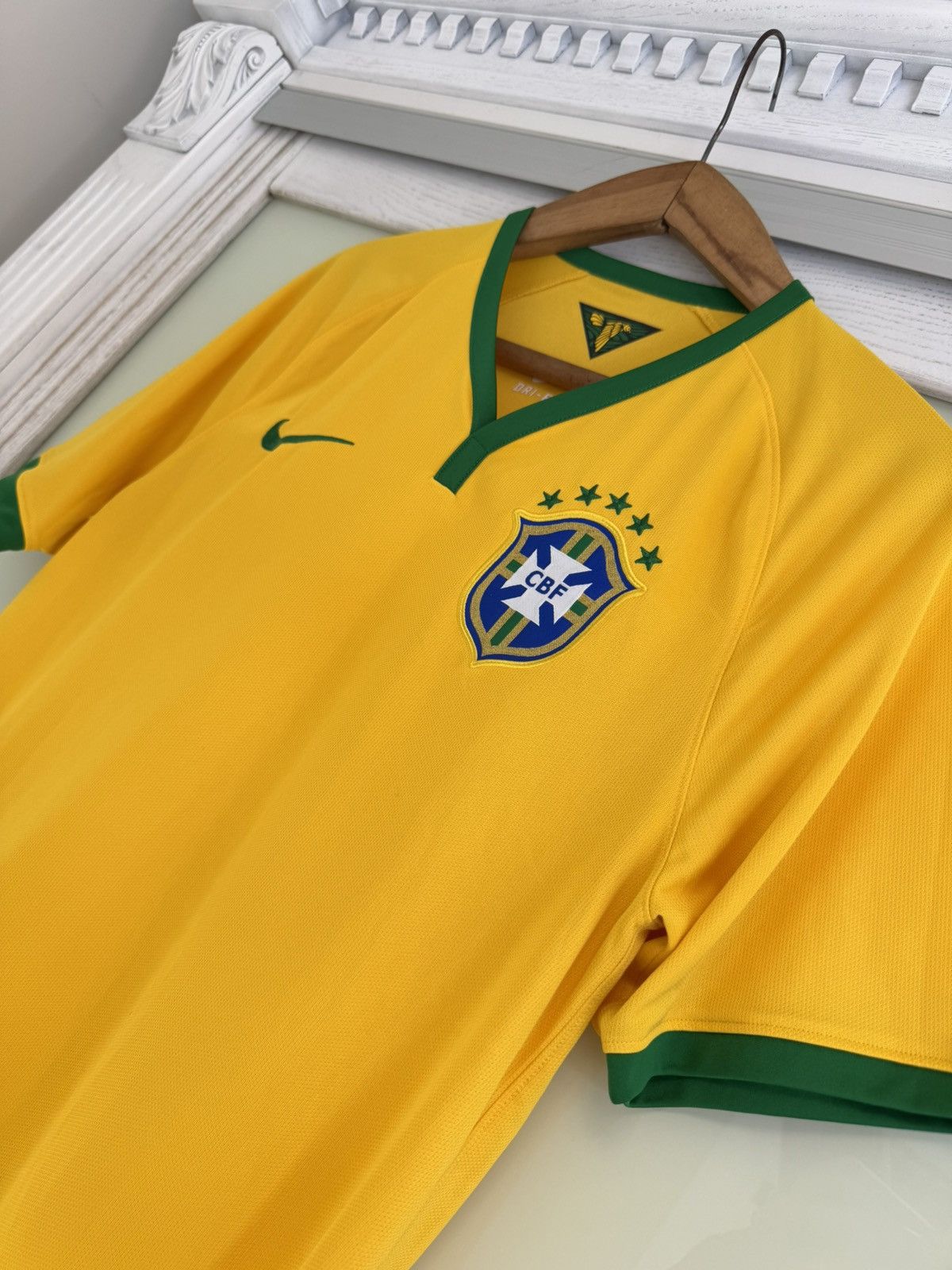 Nike Brazil 2014-2015 Home Soccer Jersey Football Shirt Kit Size US M / EU 48-50 / 2 - 5 Thumbnail