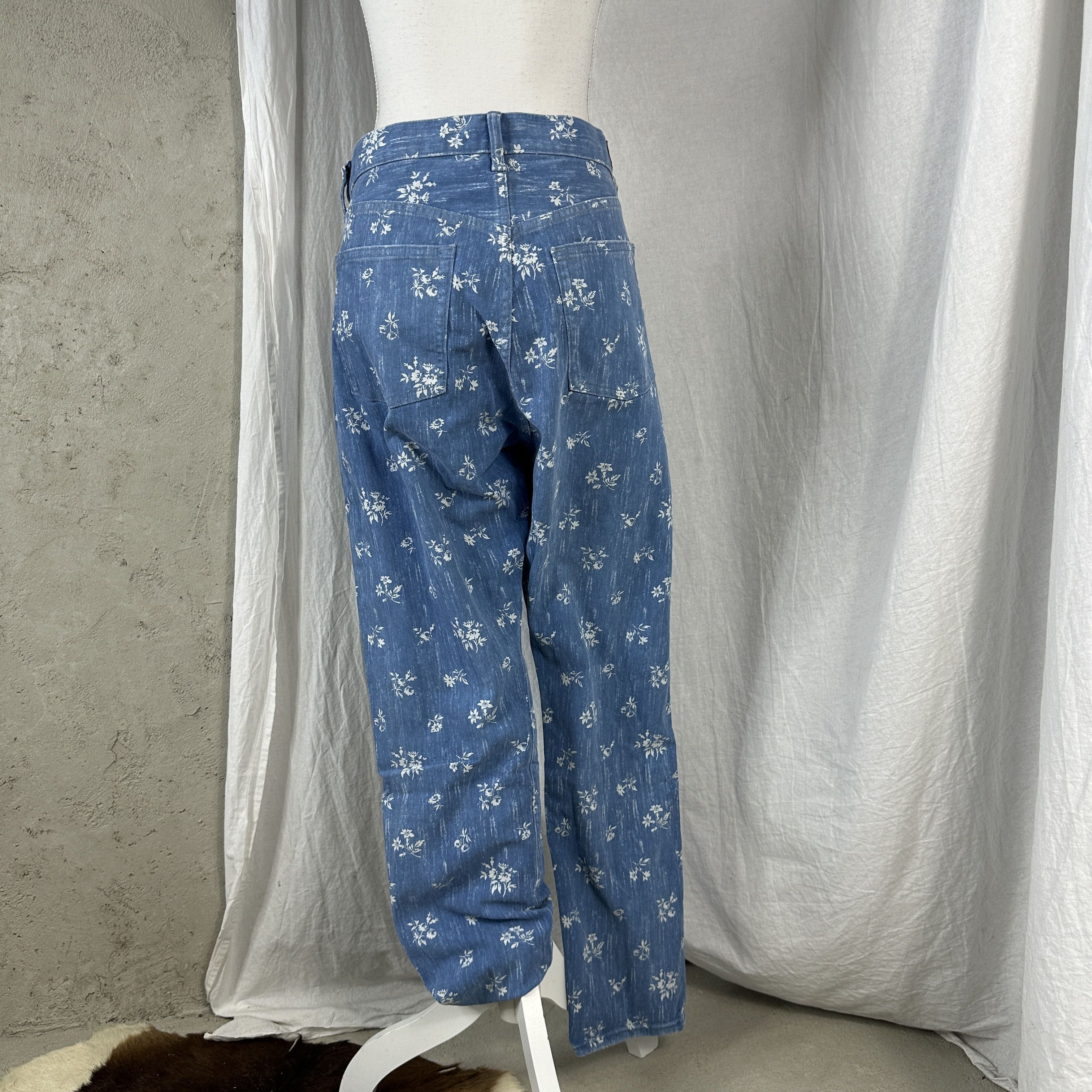 Polo Ralph Lauren × Vintage Vintage Denim Y2K Polo Ralph Lauren Flower Printed Jeans Size 32" / US 10 / IT 46 - 8 Thumbnail