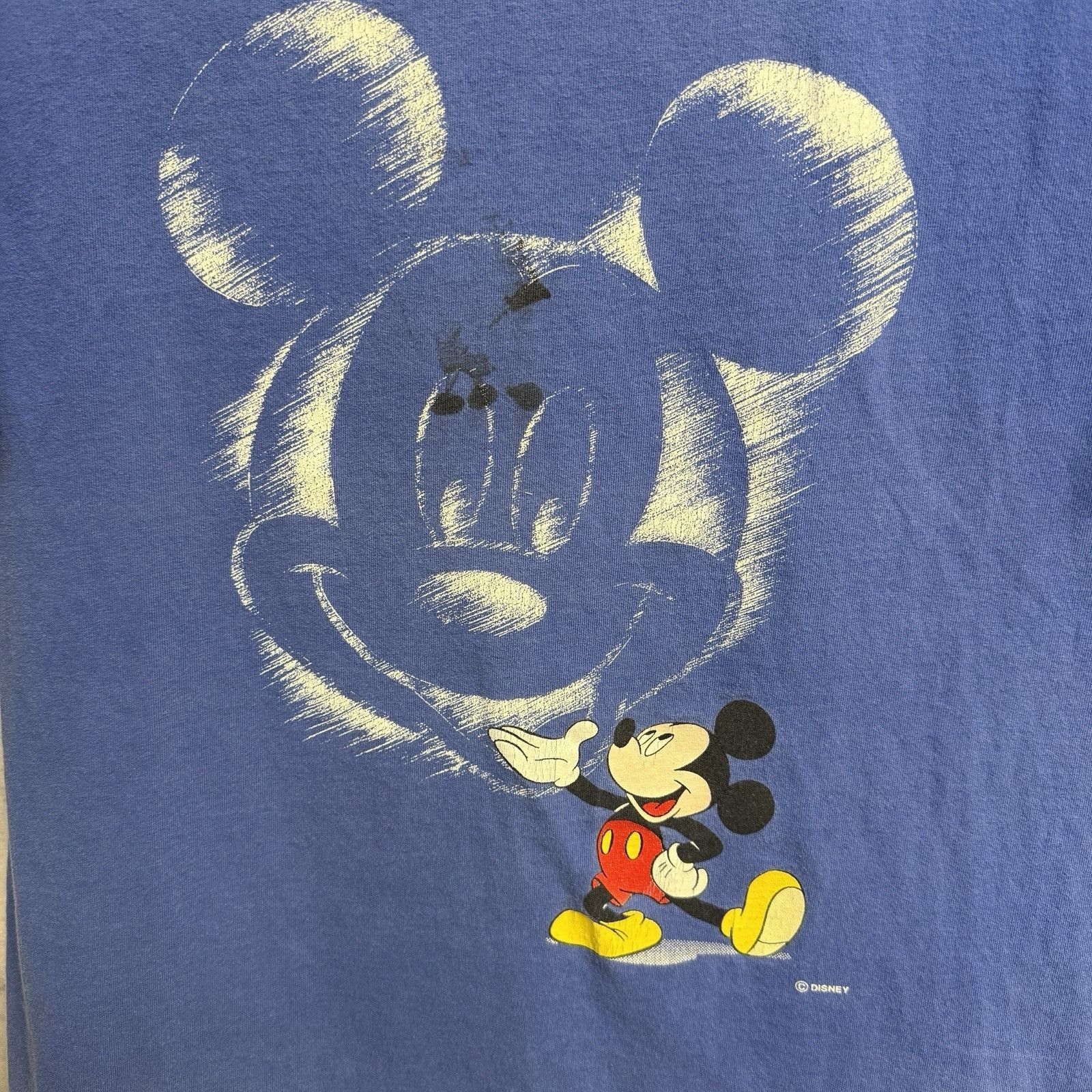 Disney × Mickey Unlimited × Vintage Vintage 90s Mickey Unlimited T Shirt Mens Large Blue Mickey Size US L / EU 52-54 / 3 - 5 Thumbnail