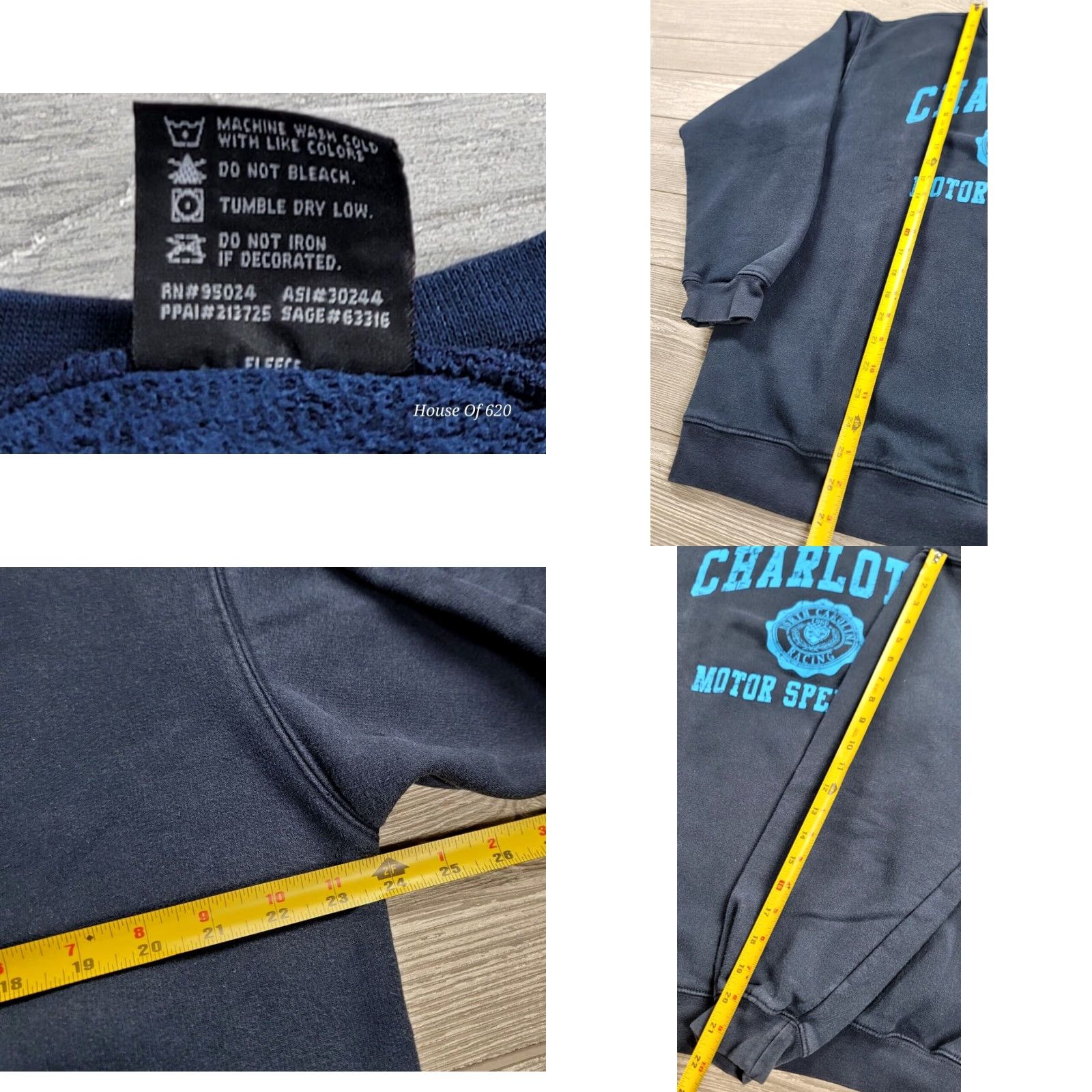 NASCAR Charlotte Motor Speedway Sweatshirt Nascar Racing Crewneck Sweater Size L Blue Size US L / EU 52-54 / 3 - 8 Thumbnail