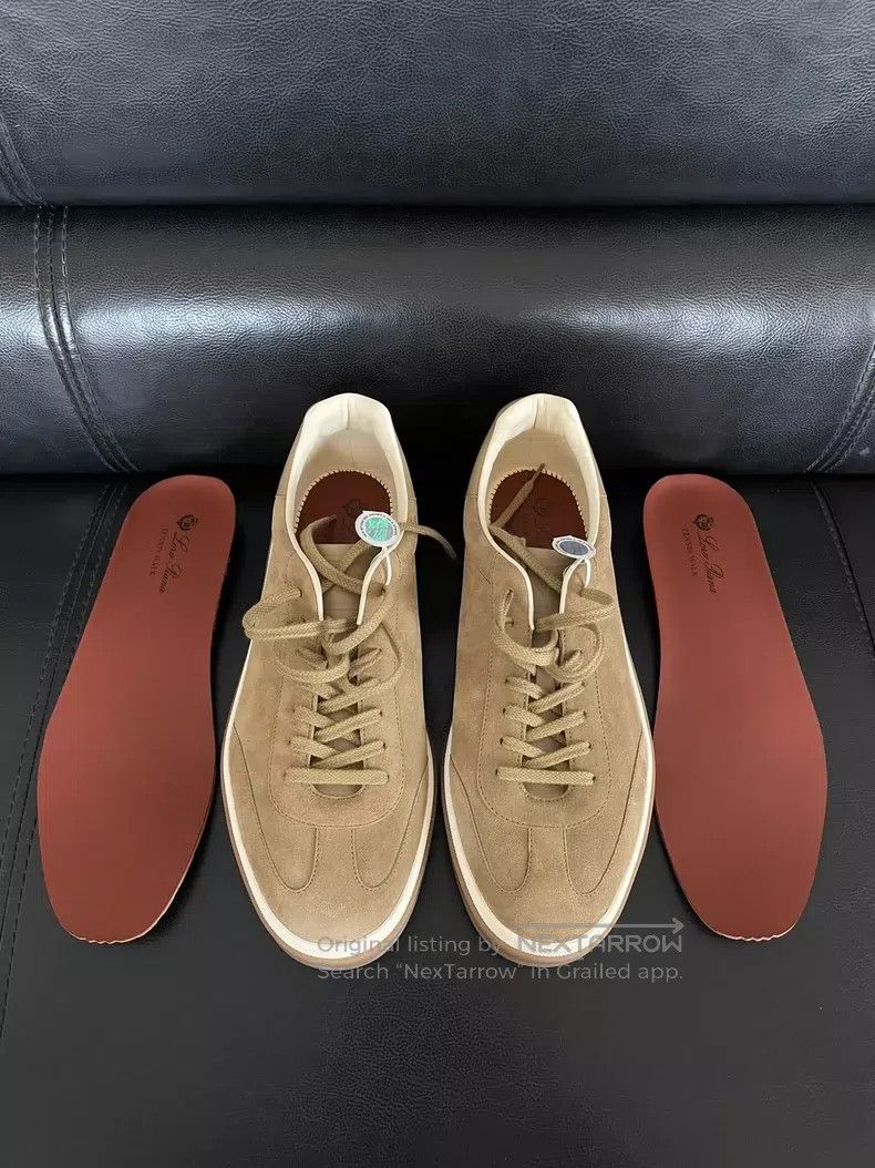 Loro Piana LORO PIANA Tennis Walk Round Toe Fashion Lacing Casual Low Size US 11 / EU 44 - 3 Thumbnail